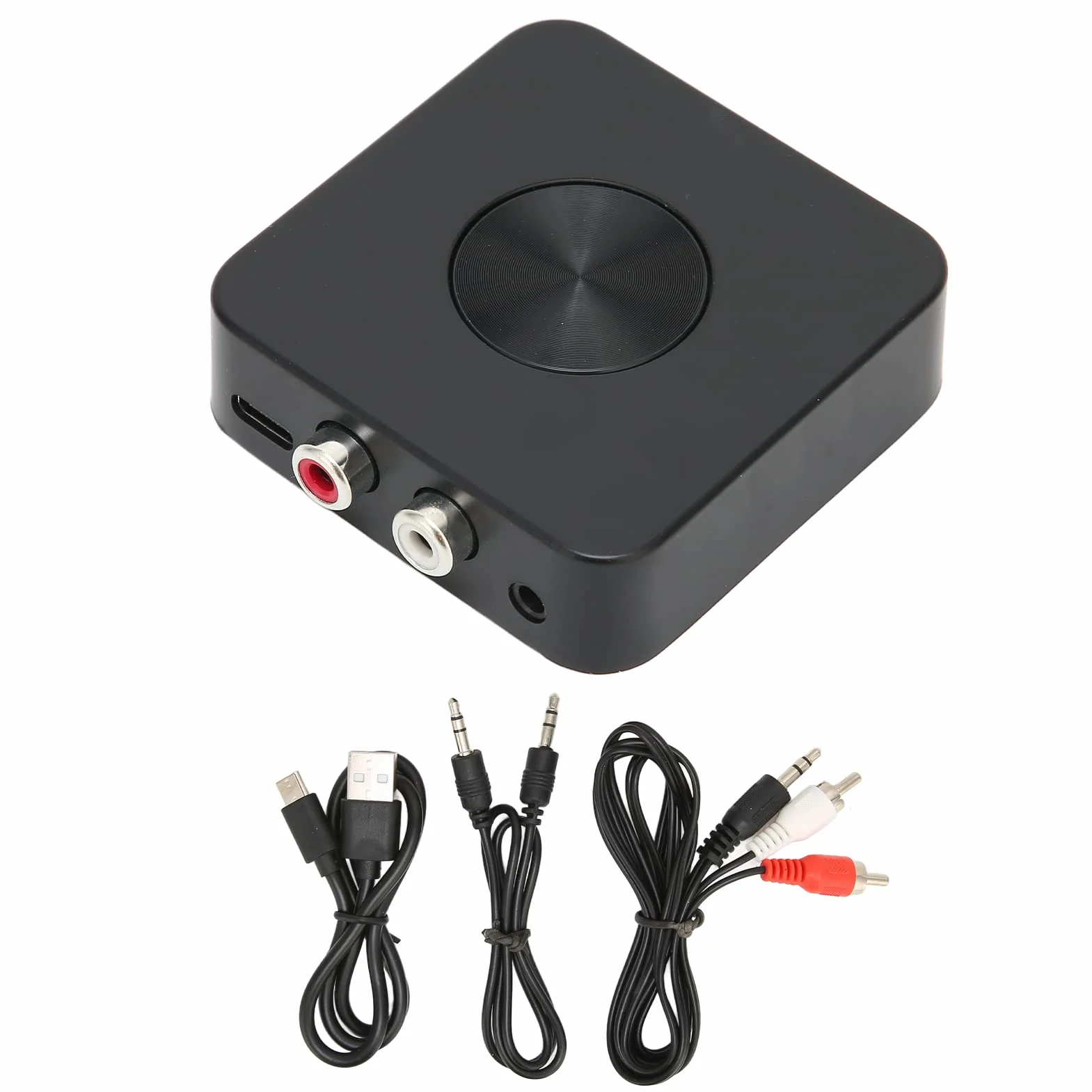 Odbiornik Bluetooth, Adapter Audio Bluetooth 2 w 1 z Kablem 3,5 Mm i Kablem RCA, Profesjonalny Bezprzewodowy Adapter Audio do Głośnika Kina Domowego