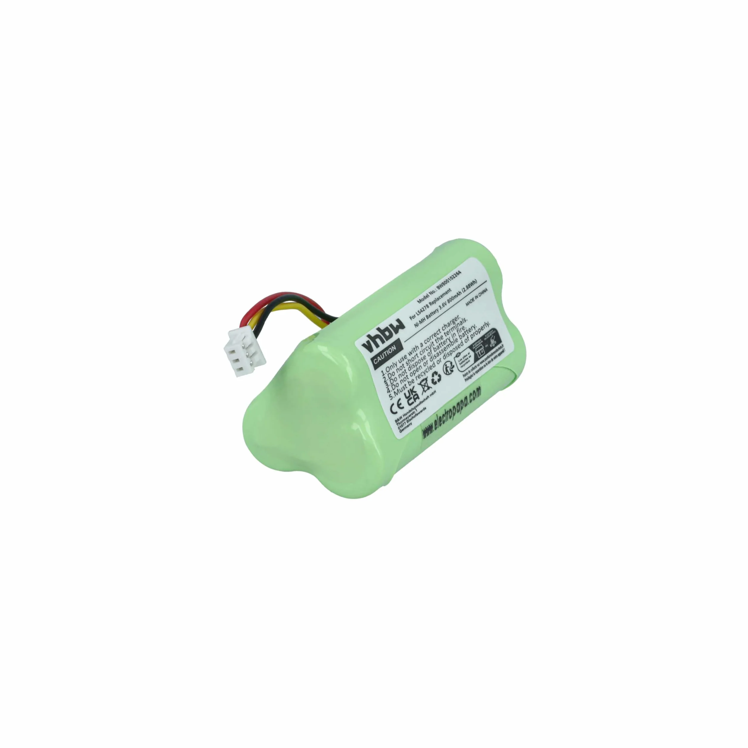 vhbw Bateria NI-MH 800 mAh 3,6 V do skanera kodów kreskowych Symbol LS4278