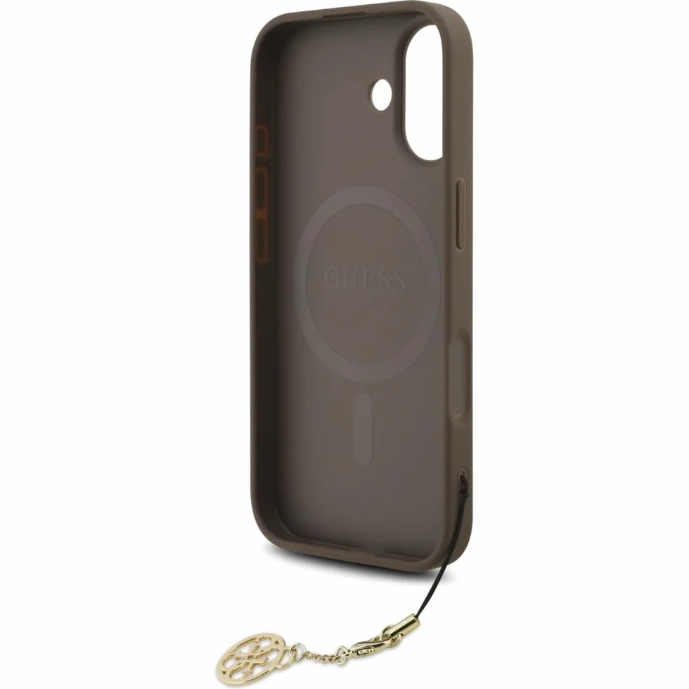 CG MOBILE Guess Kolekcja zawieszek 4G kompatybilna z etui MagSafe do iPhone'a 17 (brązowe)