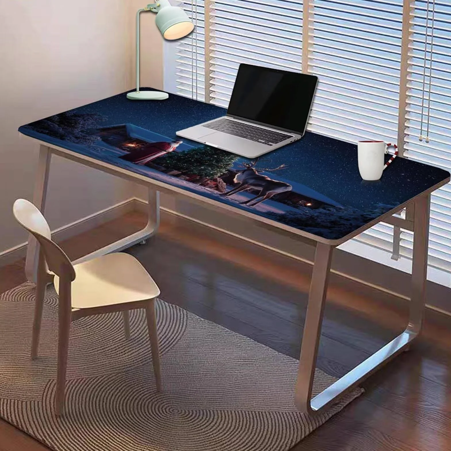 Gamingowa podkładka pod mysz 1200 x 600 x 3 mm, XXL, wodoszczelna, odporna na ścieranie, z przyszytymi krawędziami, zielona, podkładka na biurko, poprawia prędkość i precyzję, do komputera, laptopa