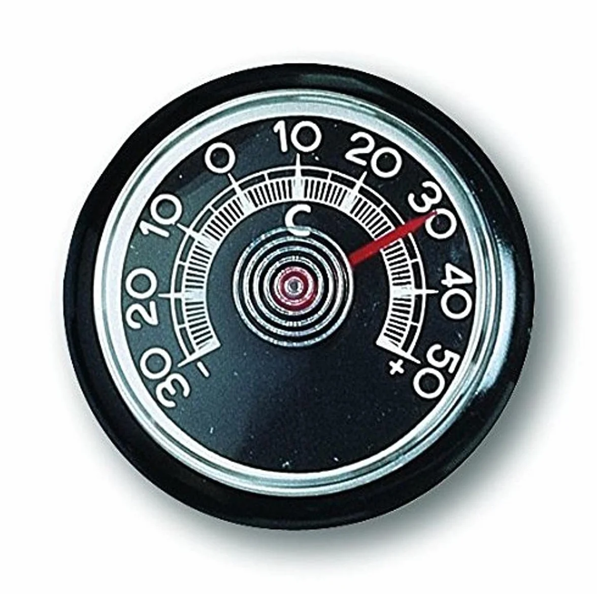 TFA Dostmann Termometr analogowy, do kontroli temperatury, idealny do samochodu, biura, piwnicy, czarny