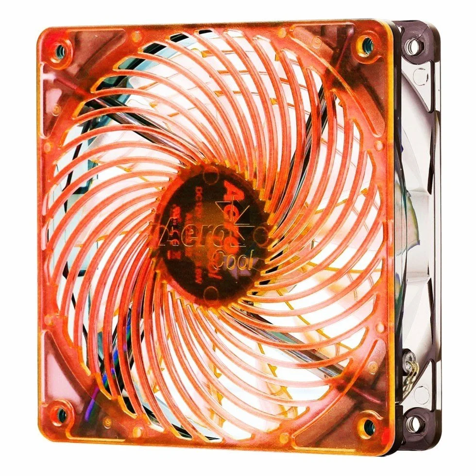 Aerocool Air Force LED wentylator 120 mm pomarańczowy