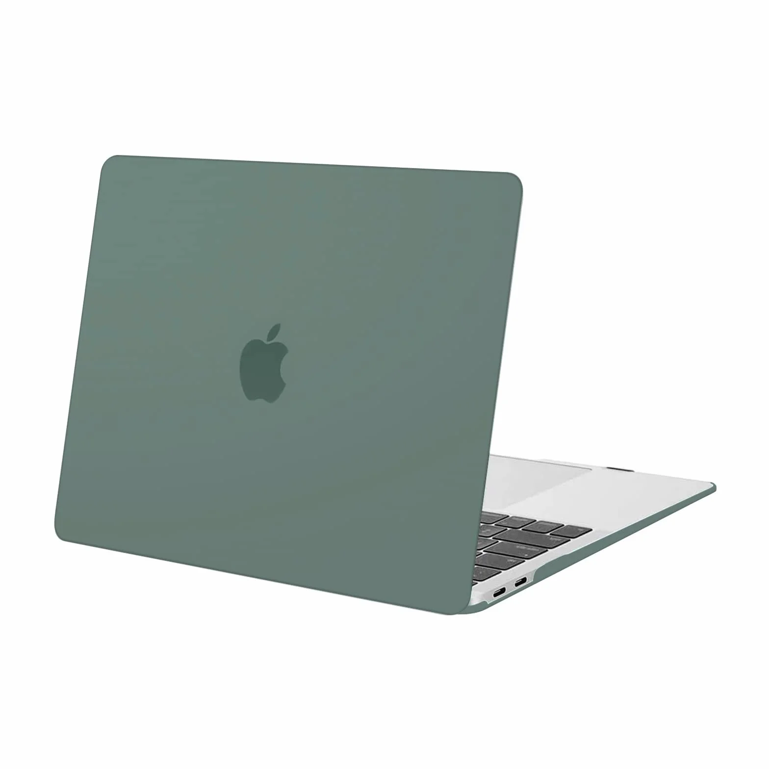 MOSISO Etui kompatybilne z MacBook Air 13 Pokrowiec M1 Chip A2337 A2179 A1932 2021 2020 2019 2018 Retina Touch ID,ochraniacz ekranu, kompatybilny z MacBook Air M1 Cover 13,3 cala, zielony Midnight