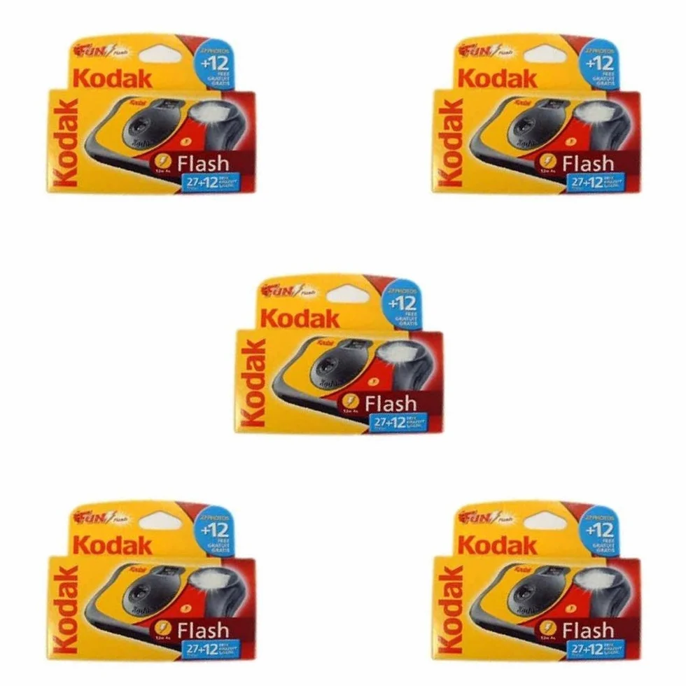 Kodak, Jednorazowa kamera Fun Flash, 39 strzałów, opakowanie 5