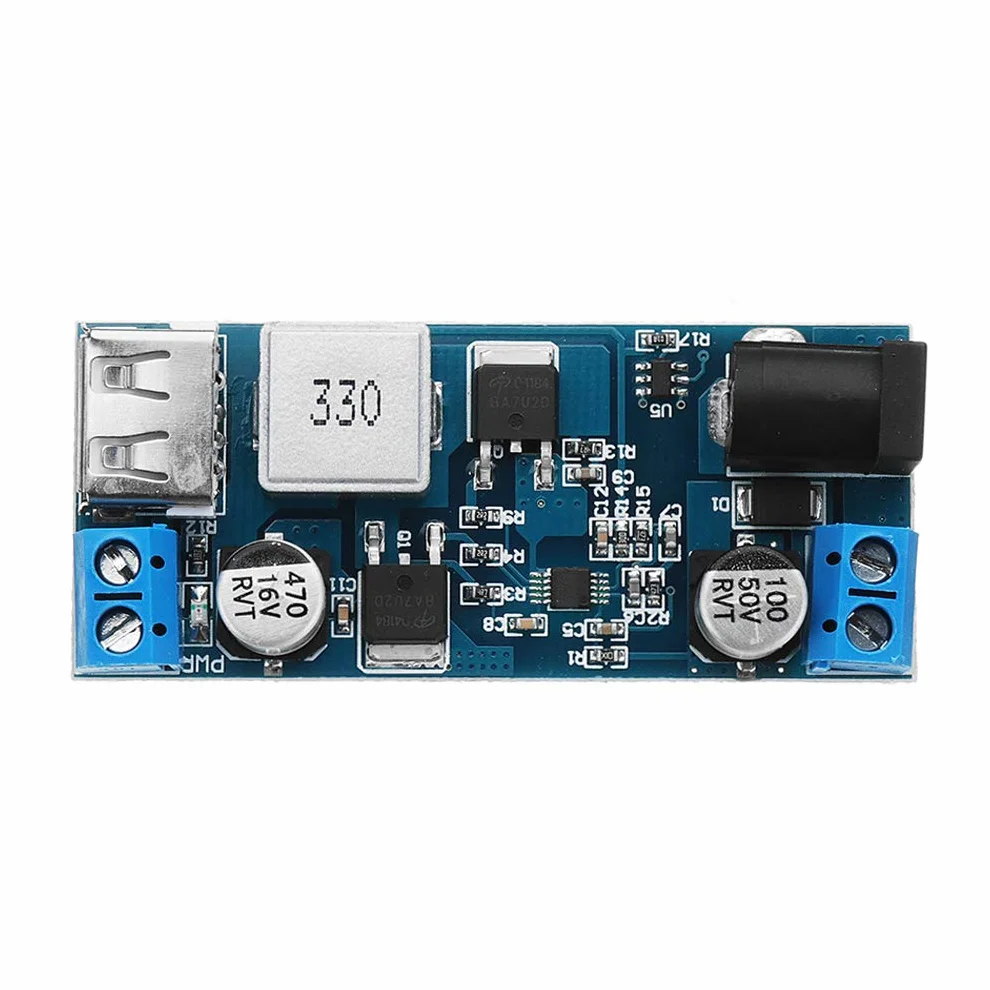 Hailege Power Module DC-DC Step-Down 24V/12V do 5V 5A z USB