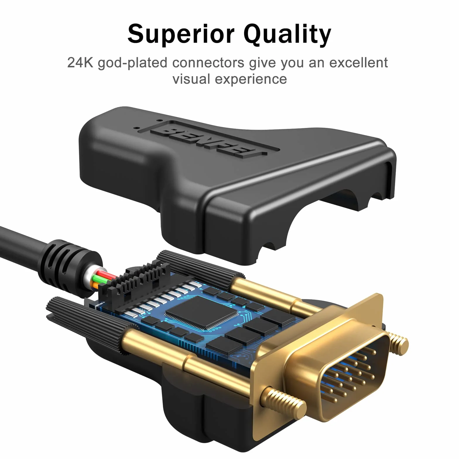 Kabel VGA, Benfei VGA do VGA z Ferrytami 4,5 m