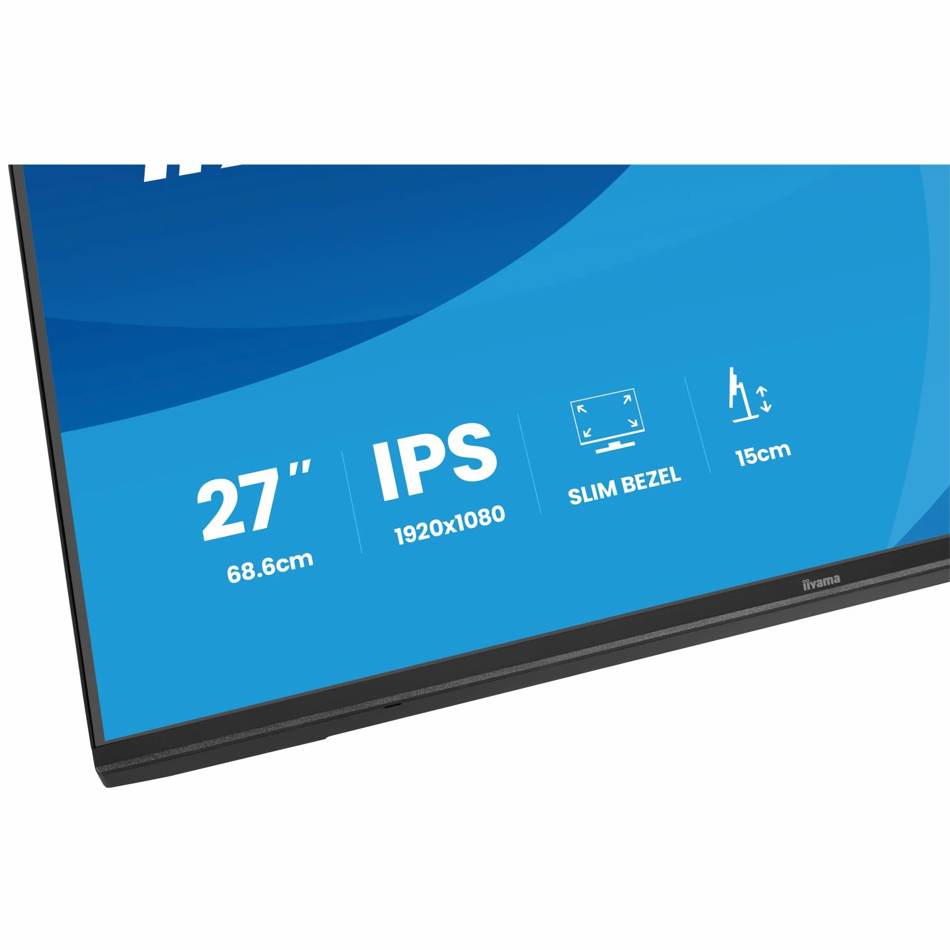 iiyama ProLite XB2797HSU-B1 Monitor PC 68,6 cm [27] 1920 x 1080 pikseli Full HD LED Nero (27 ProLite XB2797HSU-B1 Monitor - 27 Black IPS Monitor USB HDMI & DisplayPort)