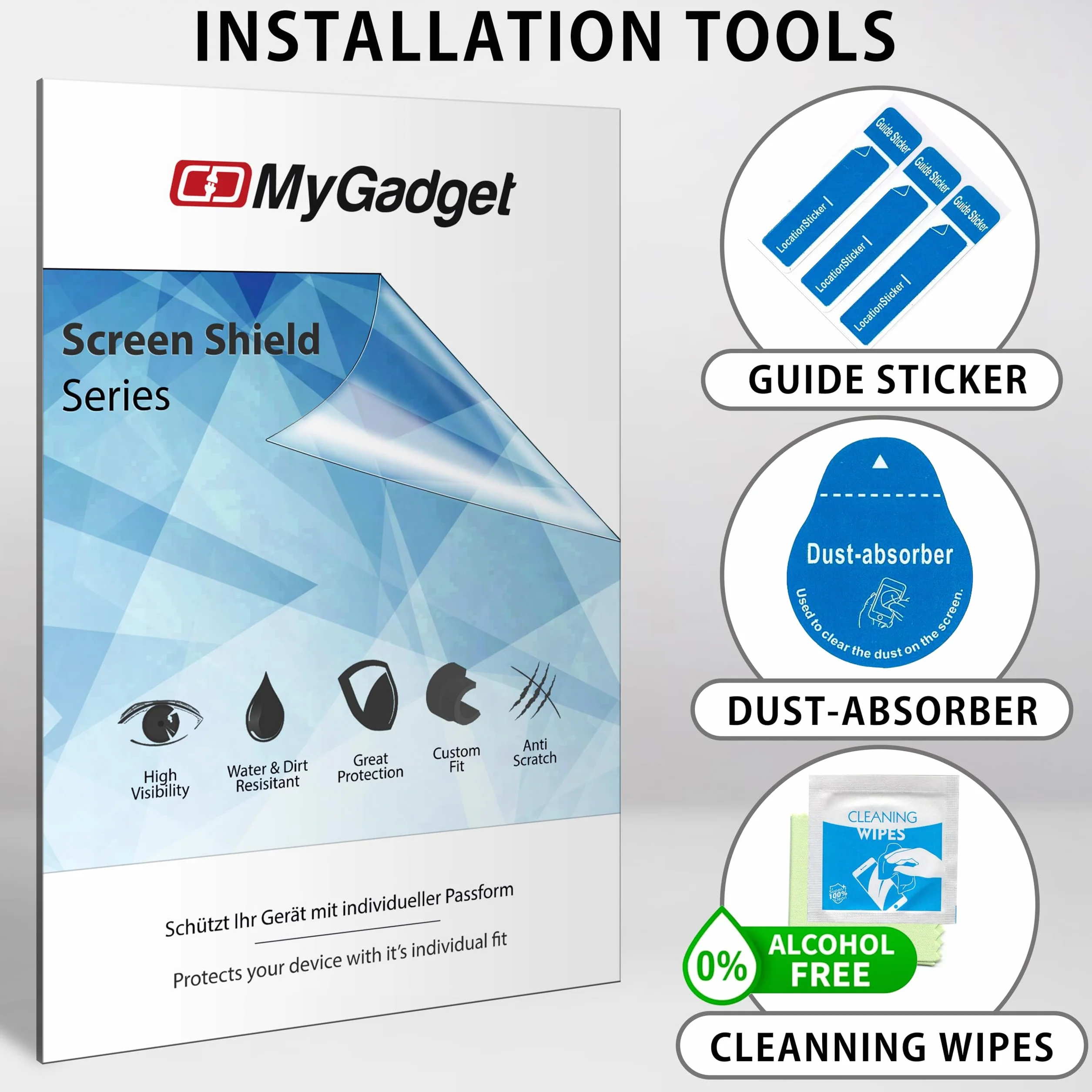 MyGadget Screen Protector [Przezroczysty] do Apple MacBook Pro 13"(od 2016) i Air 13" (2018-2020) M1 - Screen Protector Folia ochronna Krystalicznie przezroczysta folia ochronna