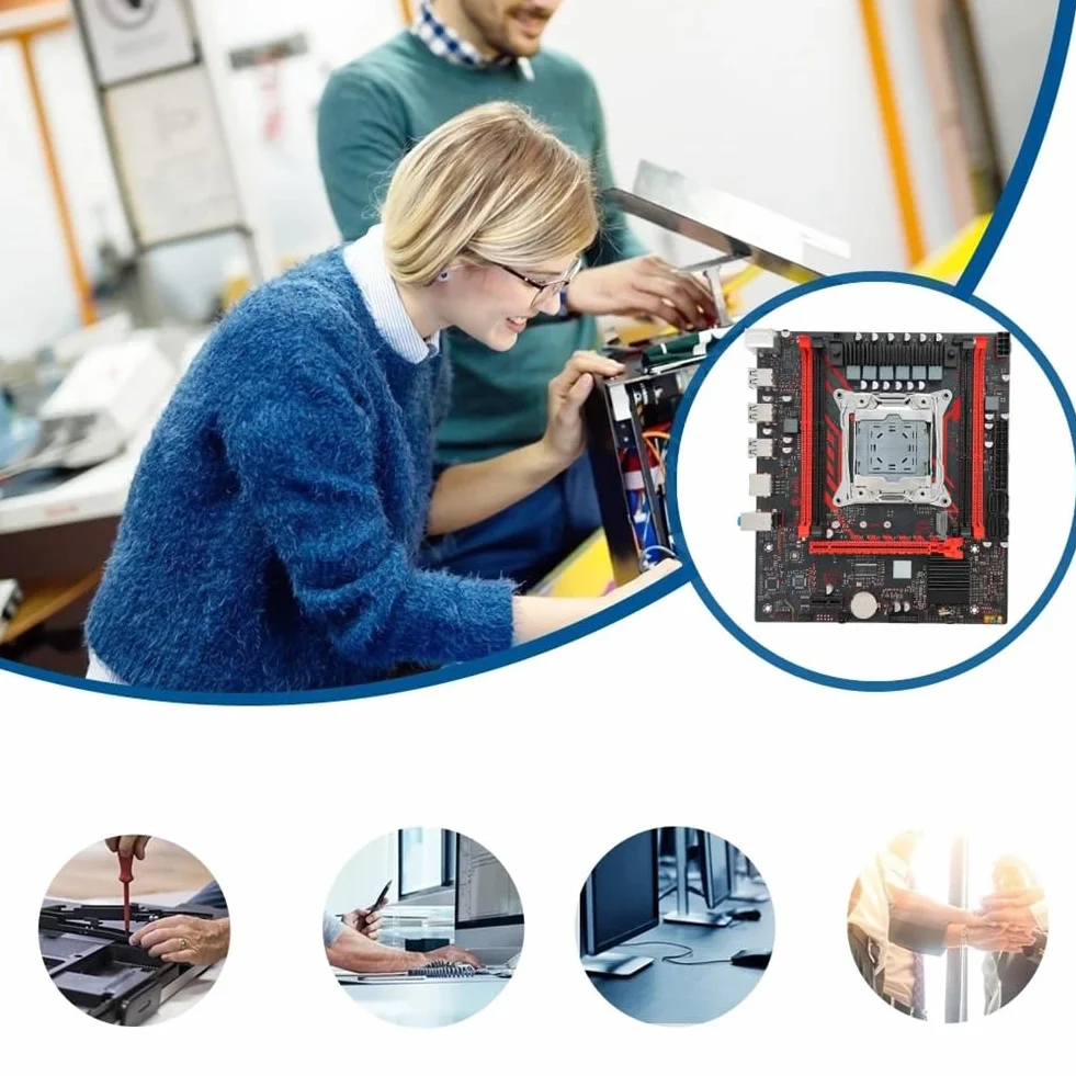 Płyta główna X99 P3 LGA2011 Q57 Chipset X99 DDR3 płyta główna do gier komputerowych Gigabit Ethernet z gniazdami M.2 NVME/NGFF