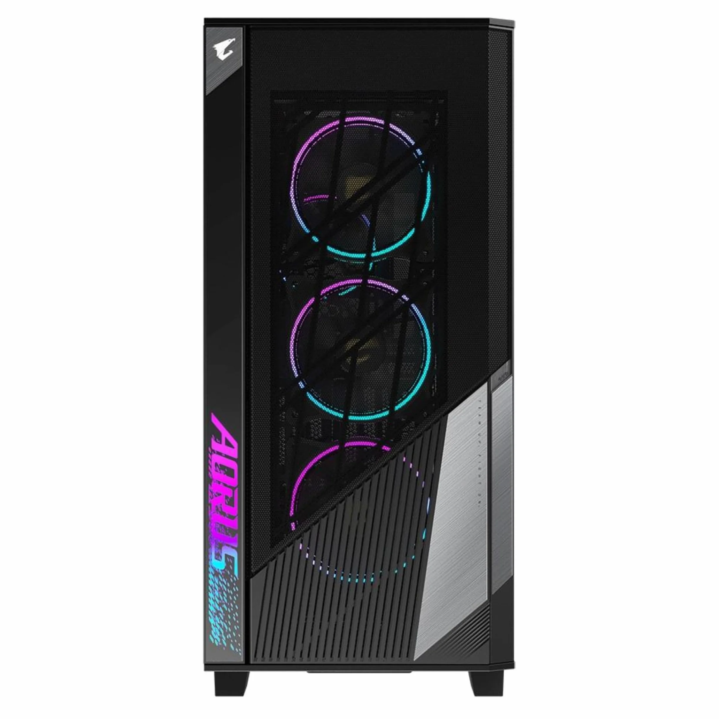 Gigabyte AORUS C500 szklana obudowa ATX Mid Tower, czarna, panel TG, bez zasilacza