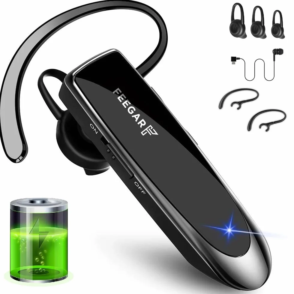 Feegar BF300 PRO Zestaw słuchawkowy Bluetooth 5.0 CSR Słuchawka Bluetooth Czas rozmowy 24h Mikrofon HD Micro Multipoint Bluetooth 5.0 HD Automatyczne parowanie Technologia redukcji szumów CVC 6.0