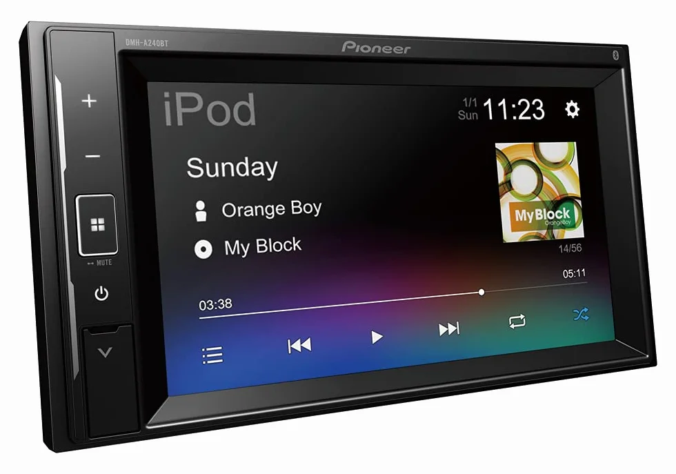 Pioneer DMH-A240BT Stacja Multimedialna, Czarny, 6.2"