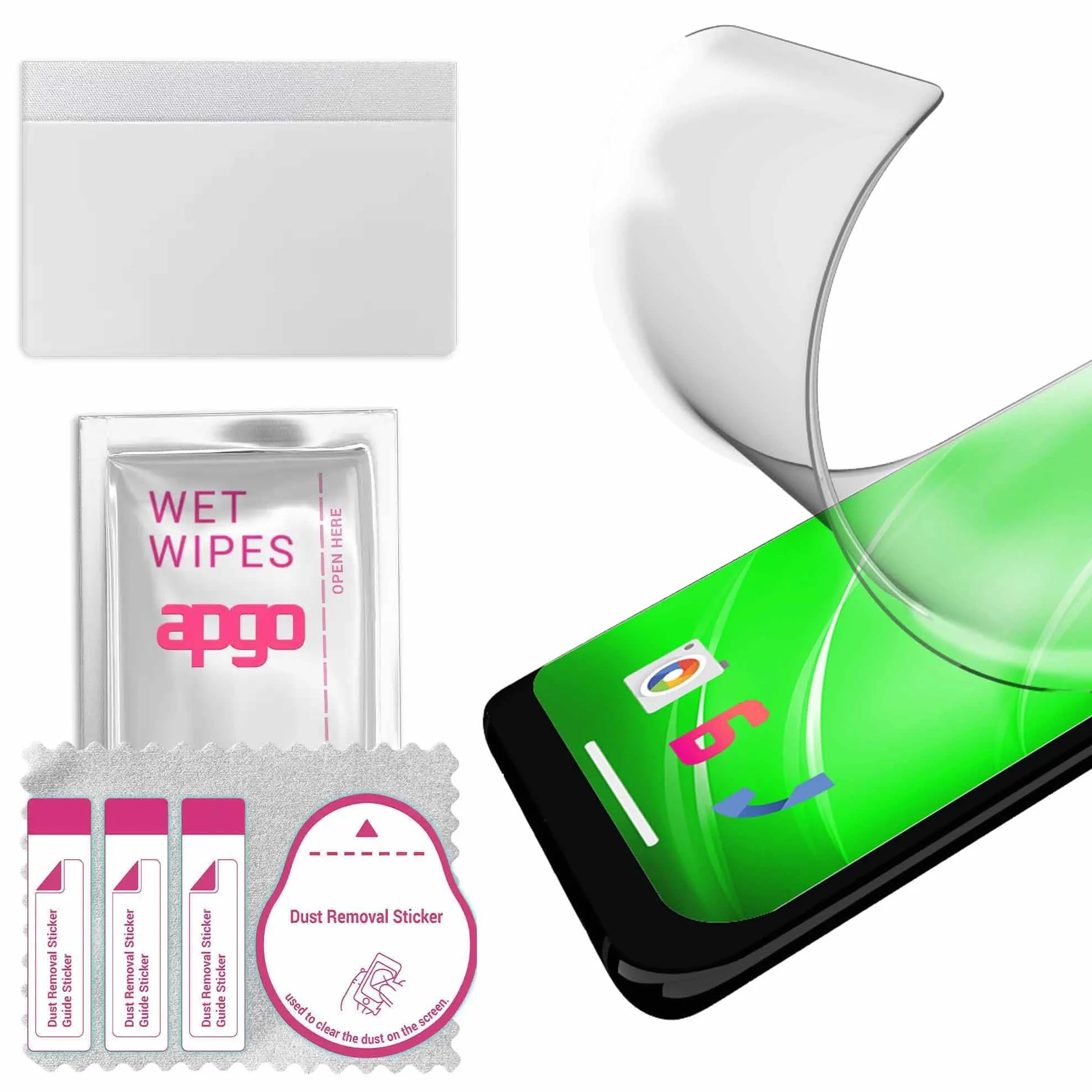 3x apgo Hydrogel Matte Matowa Folia Hydrożelowa do Garmin Edge Explore 2, elastyczna, TPU z warstwą pozycjonującą do łatwego montażu