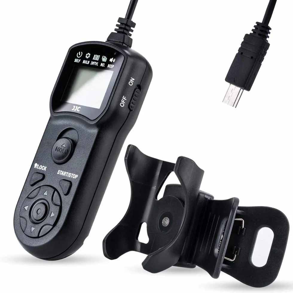 JJC Wielofunkcyjny Timer Pilot Zdalnego Sterowania z Uchwytem Na Statyw do Sony ZV-1 A1 A9II A7 A7II A7M3 A7M4 A7RII A7RM3 A7RM4 A7S A6600 A6400 A6100 RX100M7 Zastępuje RM-SPR1