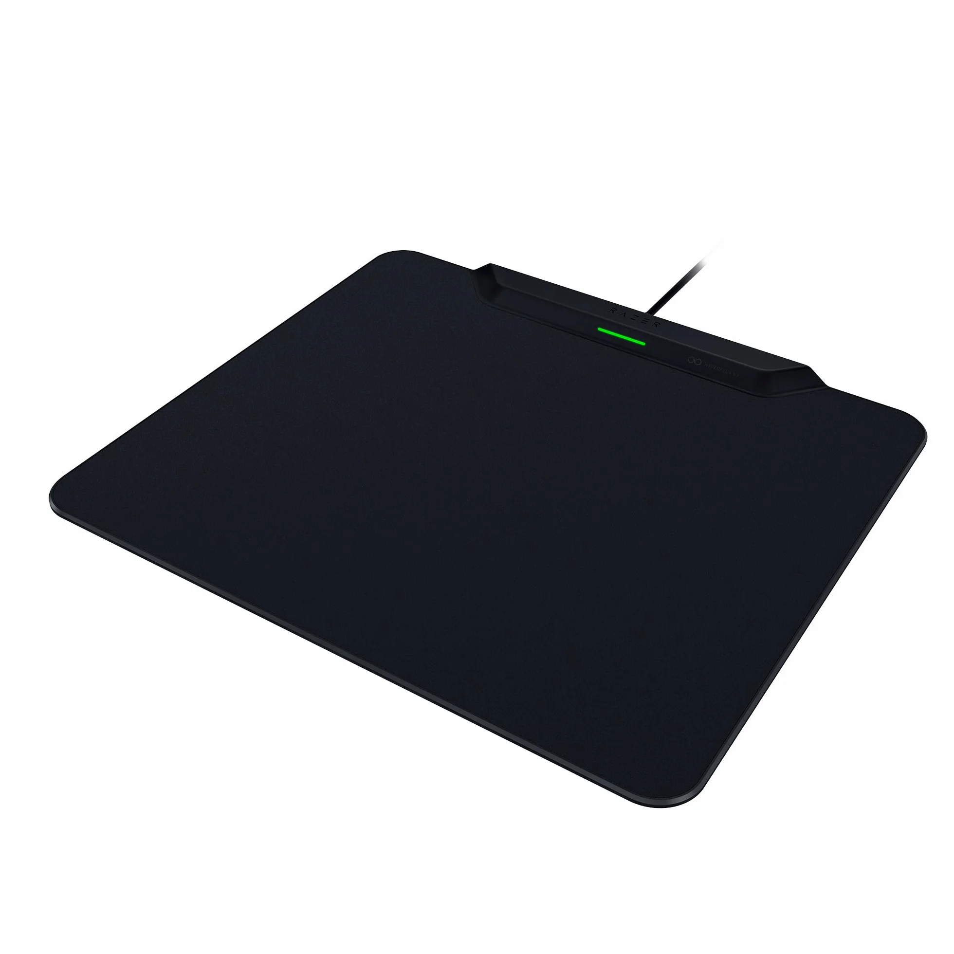Razer HyperFlux V2 - system bezprzewodowego ładowania myszy do gier - podkładka pod mysz do gier i krążek ładujący (wskaźnik ładowania LED, antypoślizgowe gumowe nóżki) Czarny