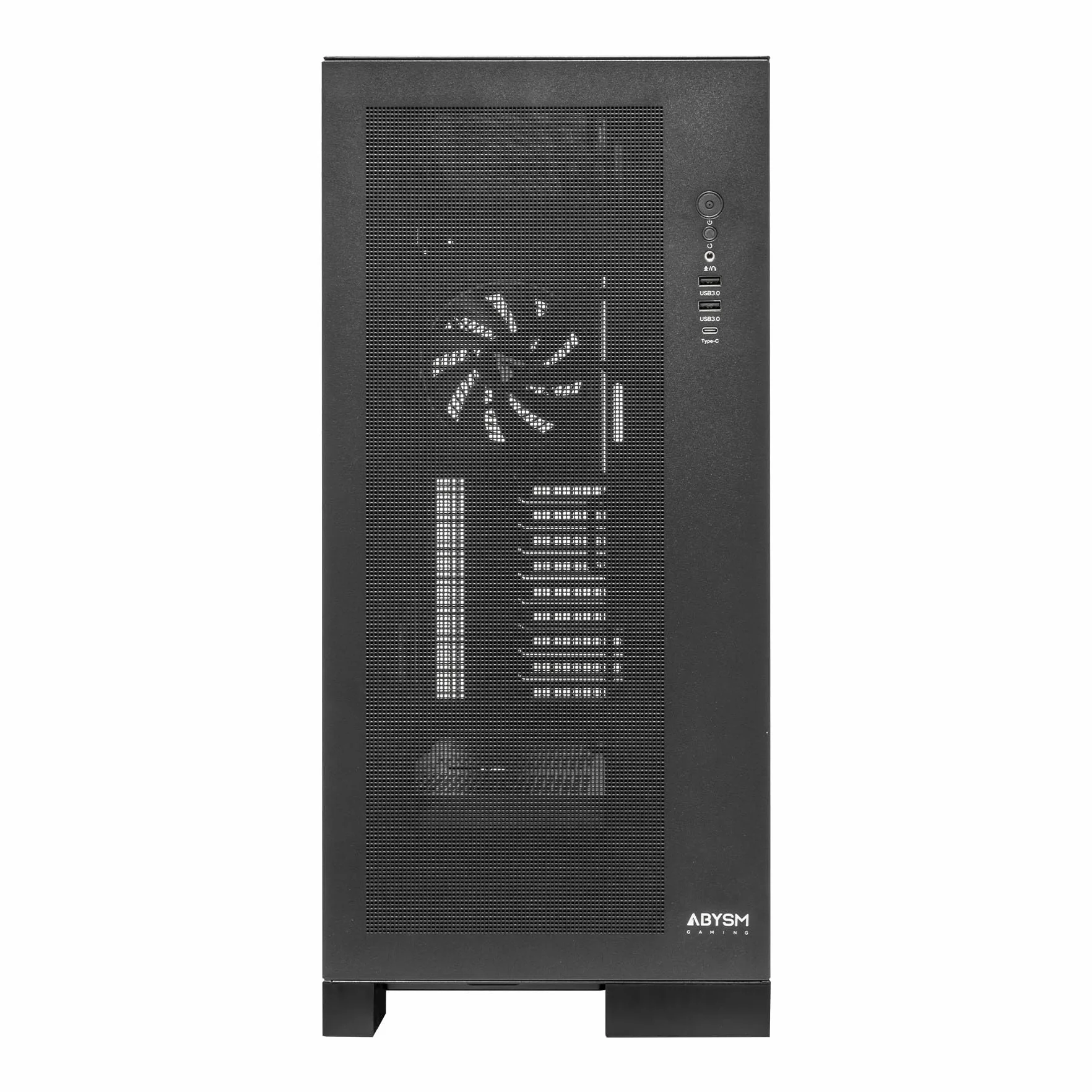 ABYSM Gaming E-ATX AI Pro 100 Workstation Box z wysokością dla radiatora 180 mm i kart graficznych do 420 mm