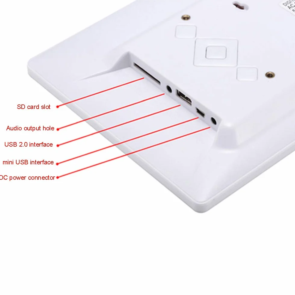 Cyfrowe ramki do zdjęć 10C cali HD HD Elektroniczna ramka na zdjęcia, reklamowa ramka na zdjęcia, domowa cyfrowa elektroniczna ramka na zdjęcia, reklamowa maszyna do zdjęć, stojak na zdjęcia, biała,