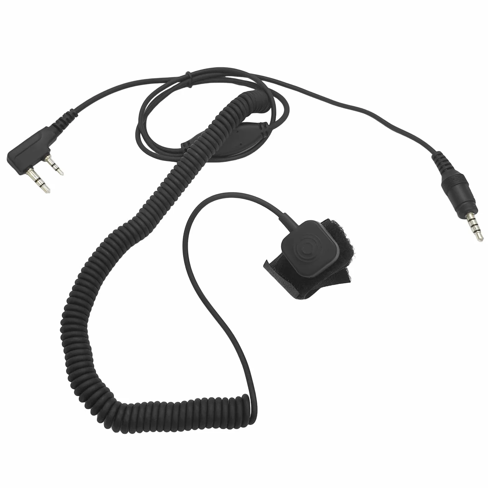 Zestaw słuchawkowy do kasku Walkie Talkie 2-pinowy 2-drożny zestaw radiowy słuchawka mikrofon rower rower pełna twarz motocykl Ptt nausznik do Baofeng Kenwood Retevis uv5r uv-5r uv 5r