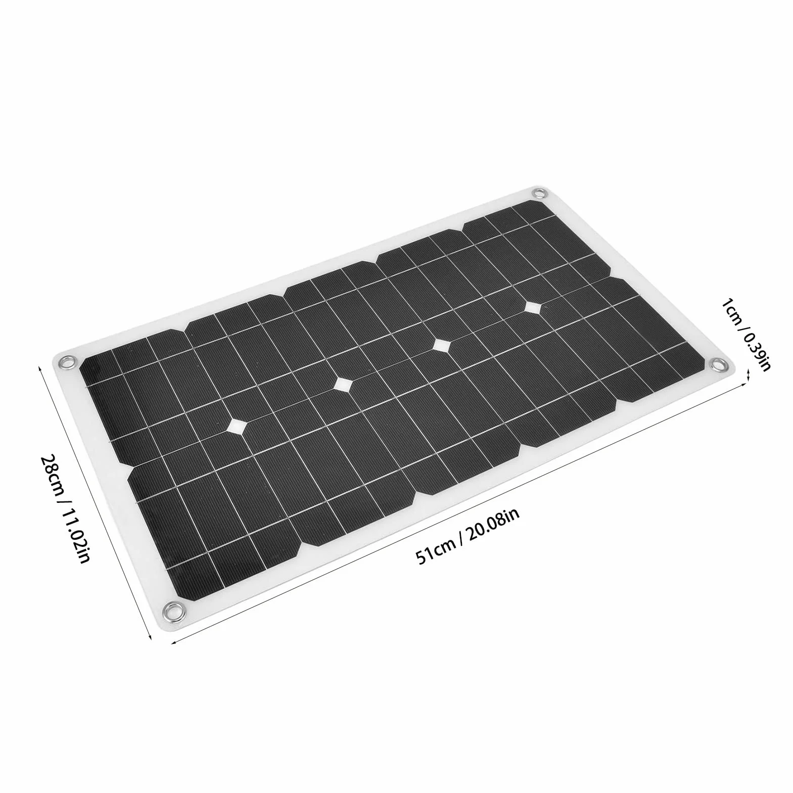 Ładowarka do paneli słonecznych, 18 V 100 W Wodoodporny panel do ładowania słonecznego z zewnętrzną ładowarką USB Wysokowydajne ładowarki do ogniw słonecznych Power Bank Zewnętrzny akumulator do samoc