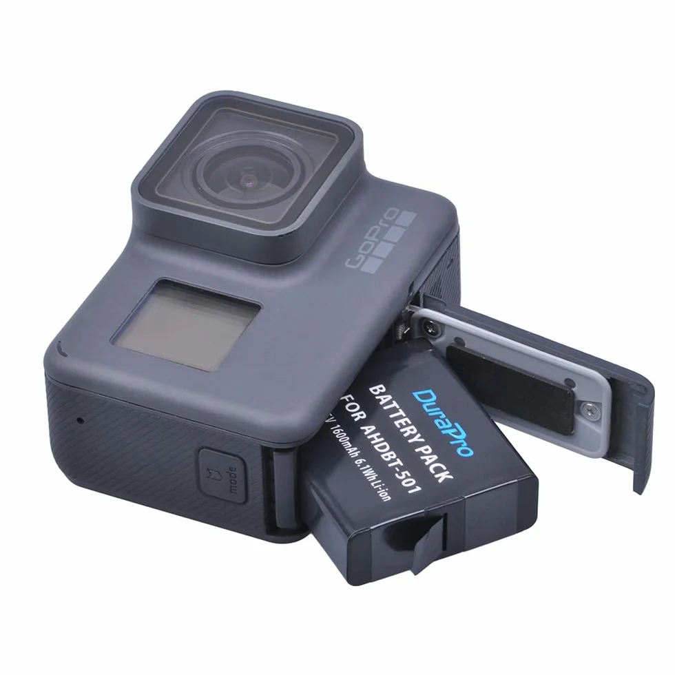 DuraPro 3 szt. baterii do GoPro Hero 7 Hero 6 Hero 5 + szybka ładowarka USB z 3 gniazdami LED z portem typu C do akcesoriów GoPro (kompatybilne z GoPro Hero5 All Firmwares v02.00, v02.01)