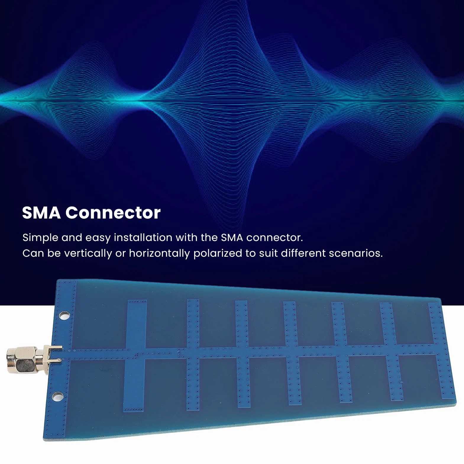 Antena kierunkowa 12 DBi 2,4 GHz 5,8 GHz 5,8 GHz WLAN kierunkowa antena PCB Yagi ze złączem SMA do bezprzewodowej kamery, ulepszony sygnał i odległość