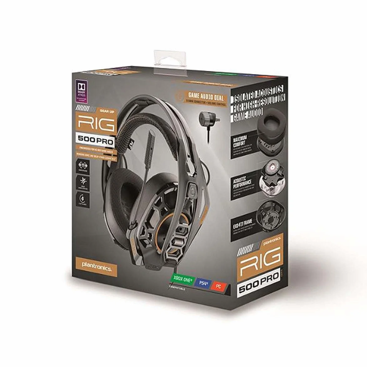 Plantronics RIG 500 Pro HC - Mankiet na Nintendo Switch/XBOX ONE / PS4, Nero
