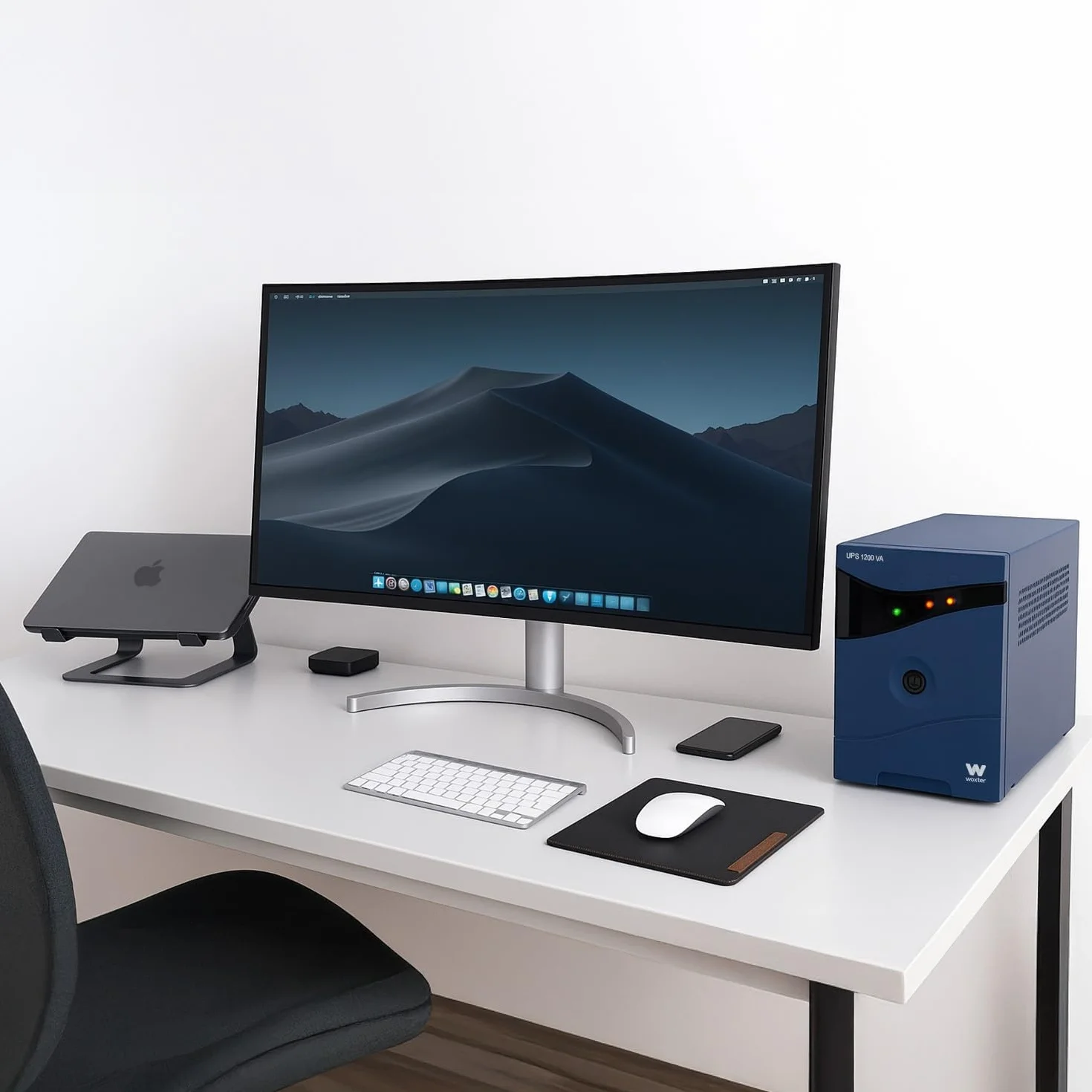 Woxter UPS 1200 VA zasilacz bezprzerwowy UPS (1200 VA/720 watów, czas trwania około 20-30 minut)