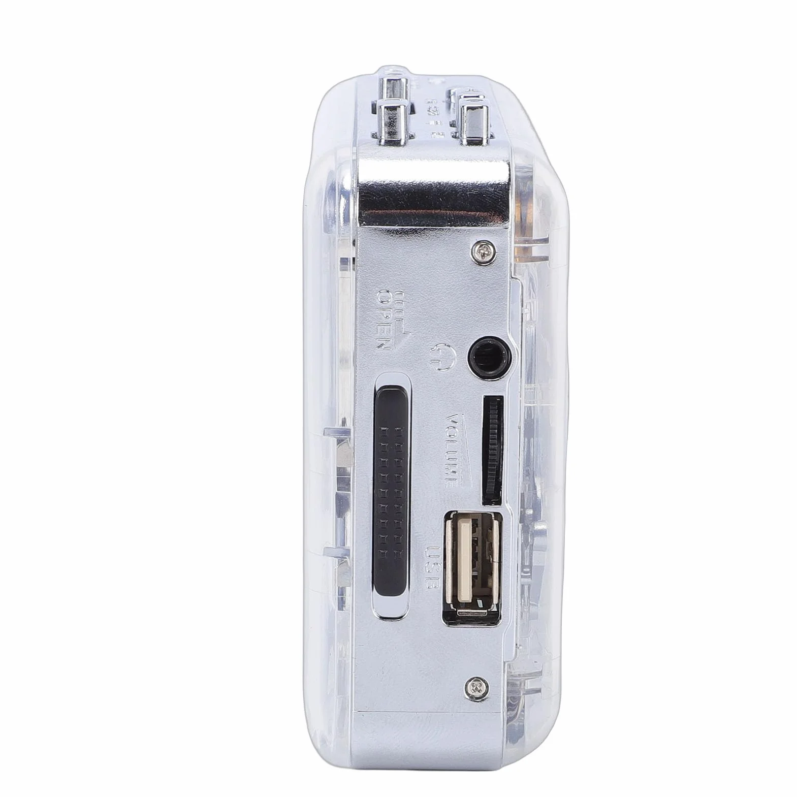 Odtwarzacz Kasetowy, Konwerter Kasetowy USB na MP3 z Dwoma Głośnikami i Gniazdem Słuchawkowym, Przenośny Odtwarzacz dla Entuzjastów Muzyki, Zasilany baterią lub USB