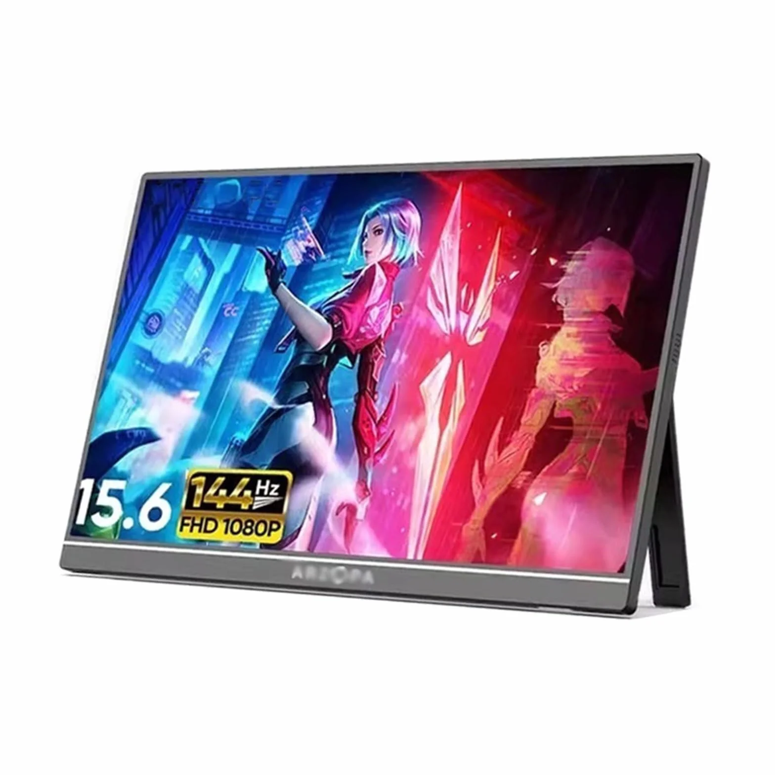 Monitor przenośny 15,6-calowy ekran zewnętrzny telefonu komórkowego IPS 144HZ Ekran rozszerzający laptopa Maszyna do gier Podekran wielofunkcyjny podekran Monitor do laptopa