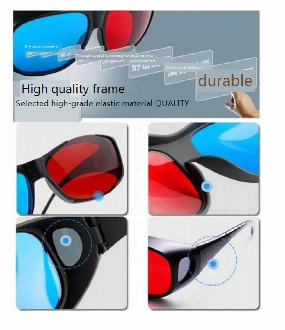 Okulary 3D amblyopia trening krótkowzroczność dalekowzroczność strabismus okulary stereo @A4