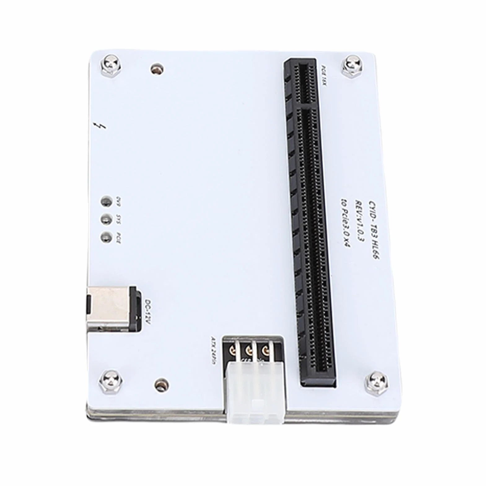 Socobeta Zewnętrzna Stacja Dokująca GPU Szybka Stacja Dokująca Karty Graficznej PCIe 16X dla 3 4 USB4 Laptopy Komputery Stacjonarne Konsole do Gier Metalowy Kabel do Transmisji Danych 1 M