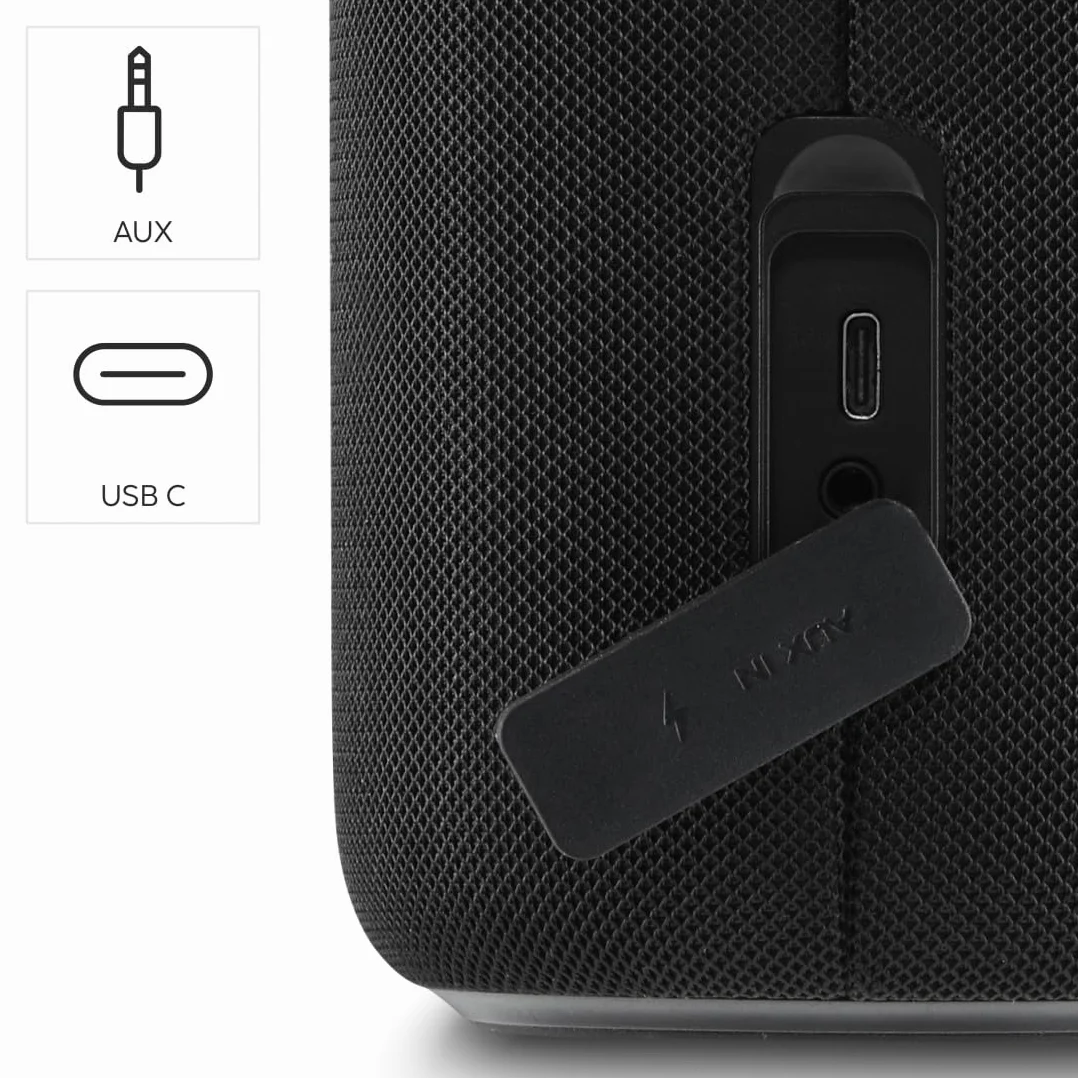 Hama Głośnik Bluetooth, 30 W (wodoodporny IPX4, efekty świetlne LED, 12 godzin pracy na baterii, mały głośnik Bluetooth, muzyka Bluetooth, pudełko na imprezy Bluetooth,