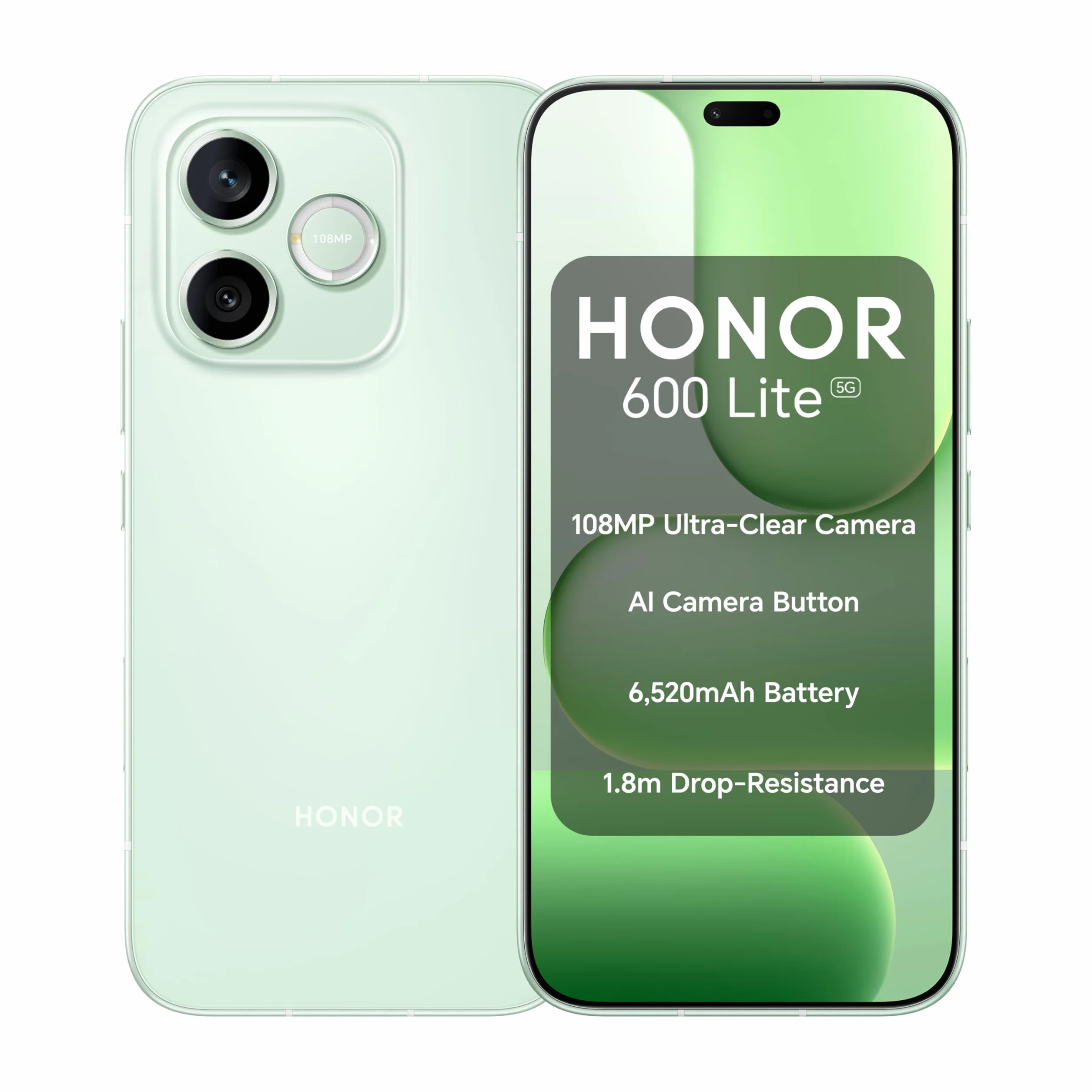 HONOR Zielona | Wyświetlacz 6,60" AMOLED 120 Hz, Dimensity 7100 Elite, akumulator 6520 mAh, 45 W SuperCharge, aparat przedni 16 MP, IP66