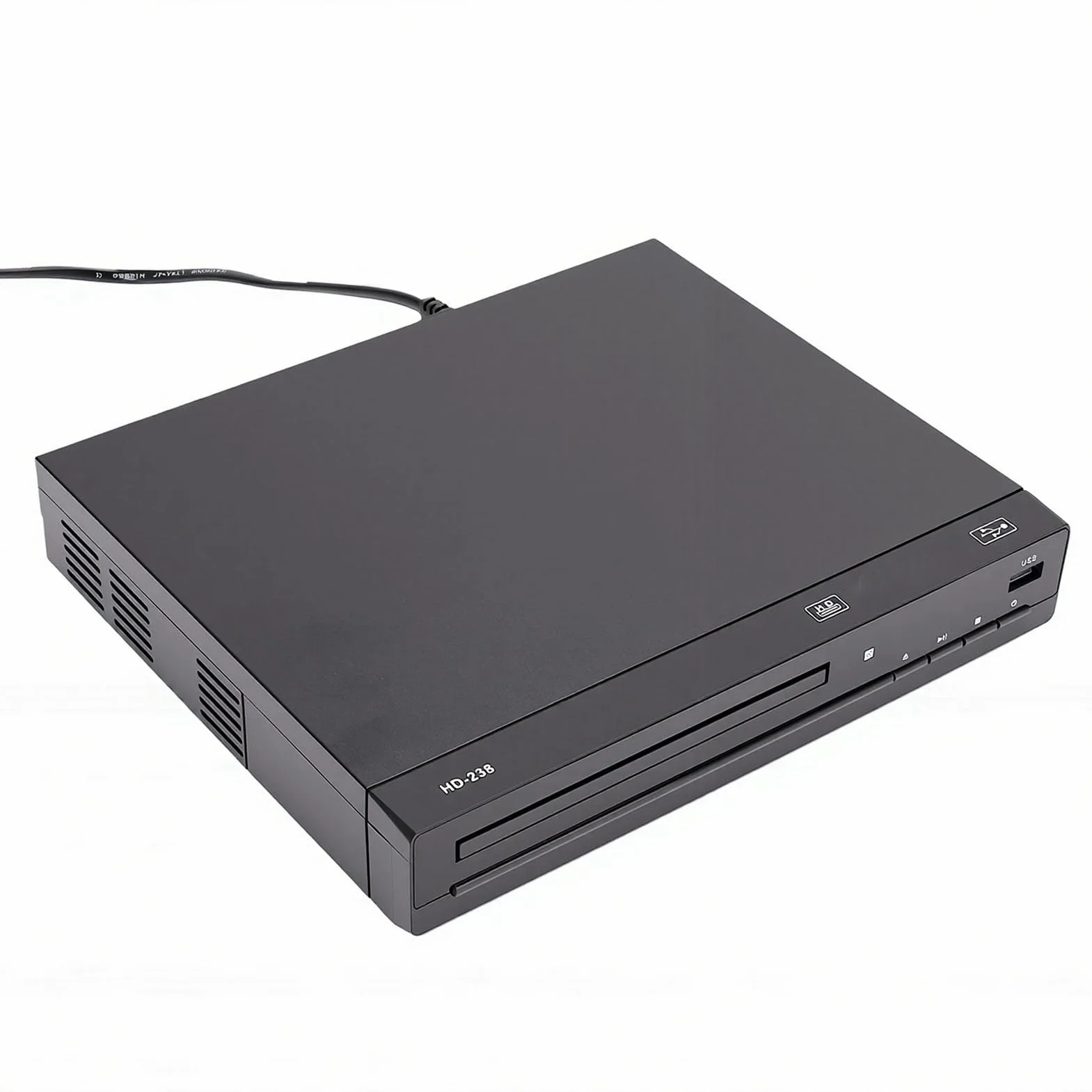 LICAEVEY Odtwarzacz DVD do Telewizora, Odtwarzacz DVD dla Wszystkich Regionów, Wyjście HDMI 1080P, Odtwarzanie MP3 Przez USB, Wyświetlacz LED, Pilot do Projektora Kina Domowego w Salonie (wtyczka UE)