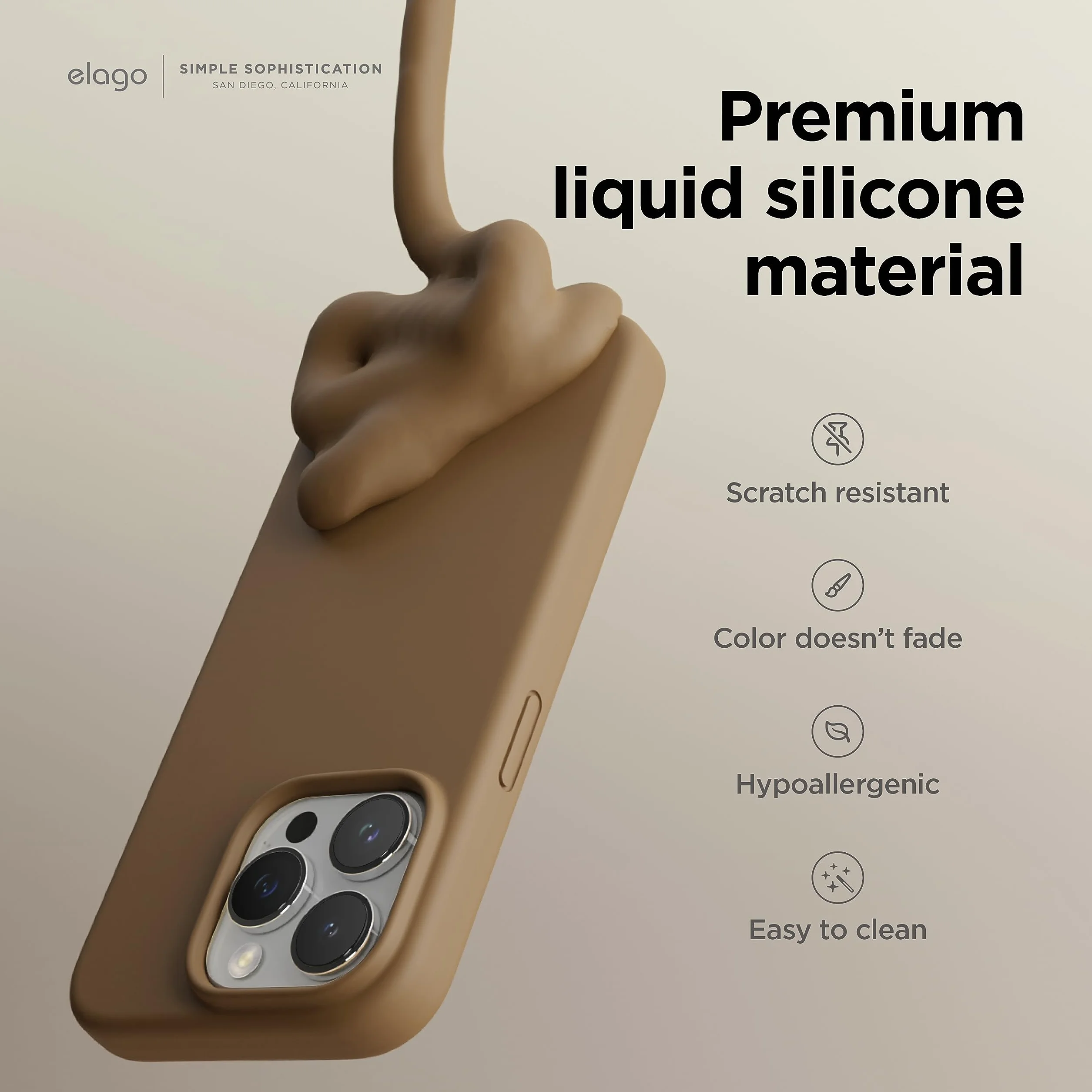elago Etui iPhone 15 Pro Max Silikonowe Ochronne