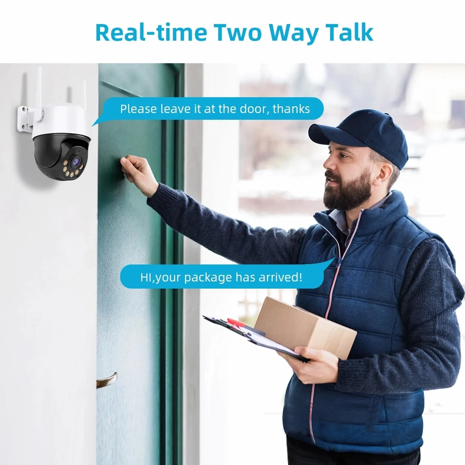 Kamera bezpieczeństwa zewnętrzna, 8MP 4K IP Camera 5MP Speed Dome Auto Tracking PTZ Camera Smart Home Outdoor Wireless Camera Surveillance Monitor Kamera bezpieczeństwa domowego WiFi z widokiem Pan(8M