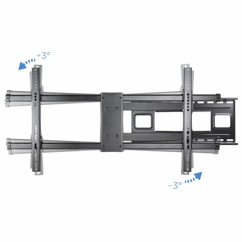 TOOQ LP4380XL-B uchwyt ścienny do ekranów o przekątnej 109 cm (43 – 80 cali), szerokokątny, maks. 50 kg, wysuwane ramię, czarny