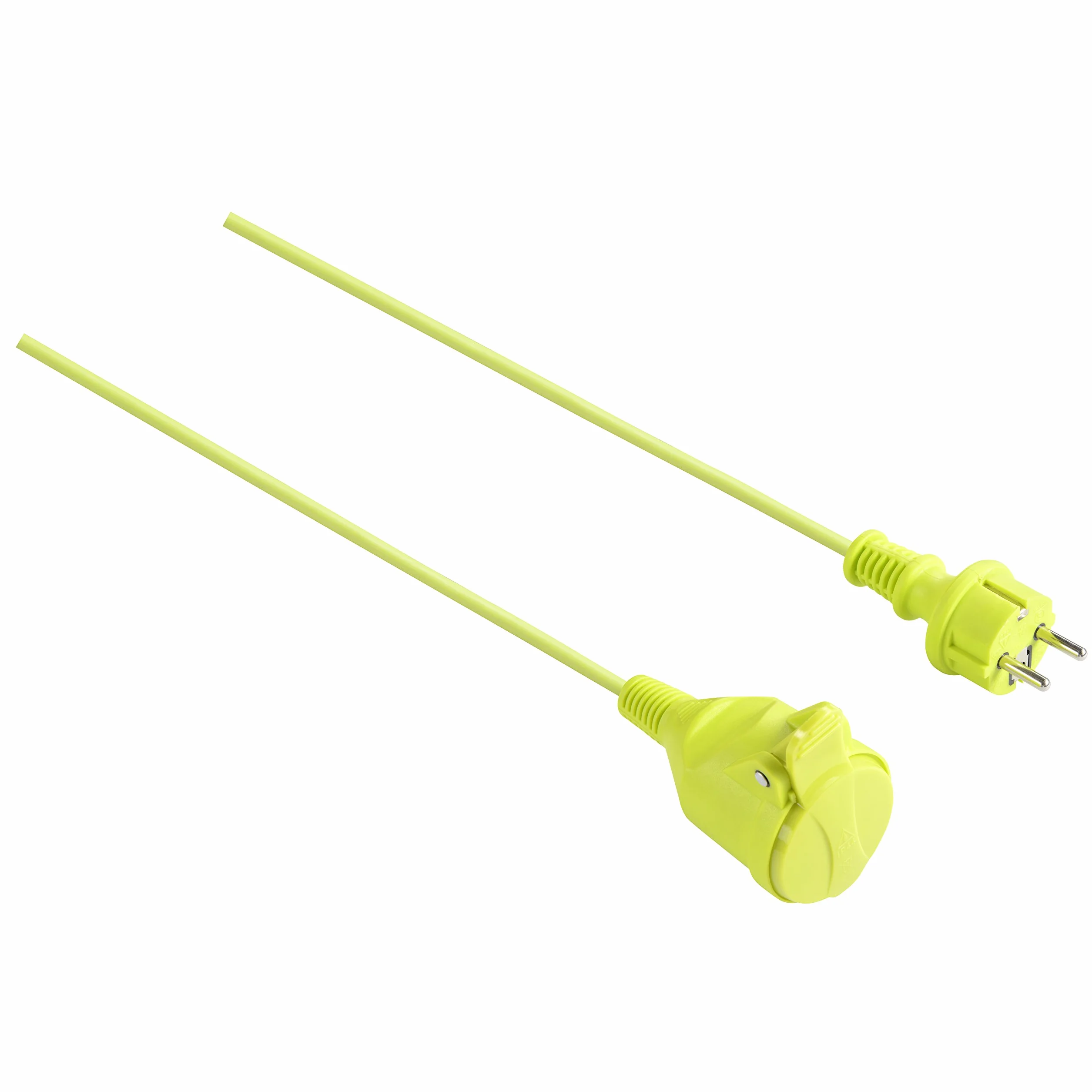 Masterplug Przedłużacz 40 m, IP44 kabel z ogrodem, przedłużenie placu budowy, 16 A do 3000 W, kabel zielony 3 G1,5 mm²