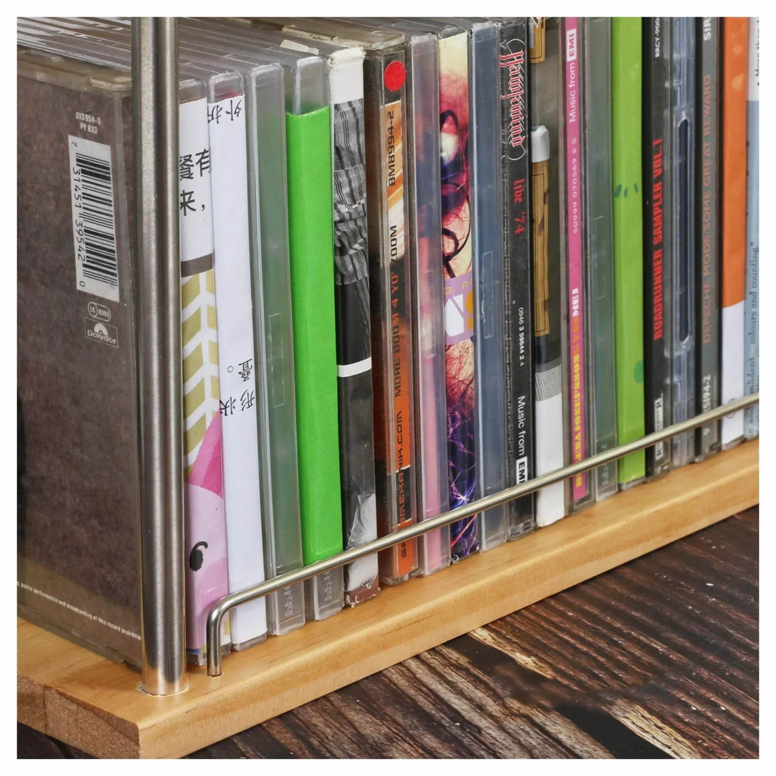 Stojak do przechowywania płyt CD, można układać w stos, stojak do przechowywania multimediów, pudełko do przechowywania płyt DVD – taca DVD do przechowywania i organizacji, uchwyt do