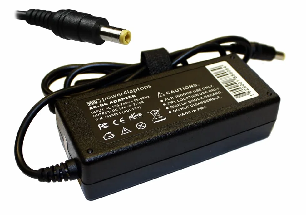 Power4Laptops Zasilacz Sieciowy Ladowarka do Laptopa Zasilanie kompatybilny z Packard Bell Dot S2 /W.SP/009