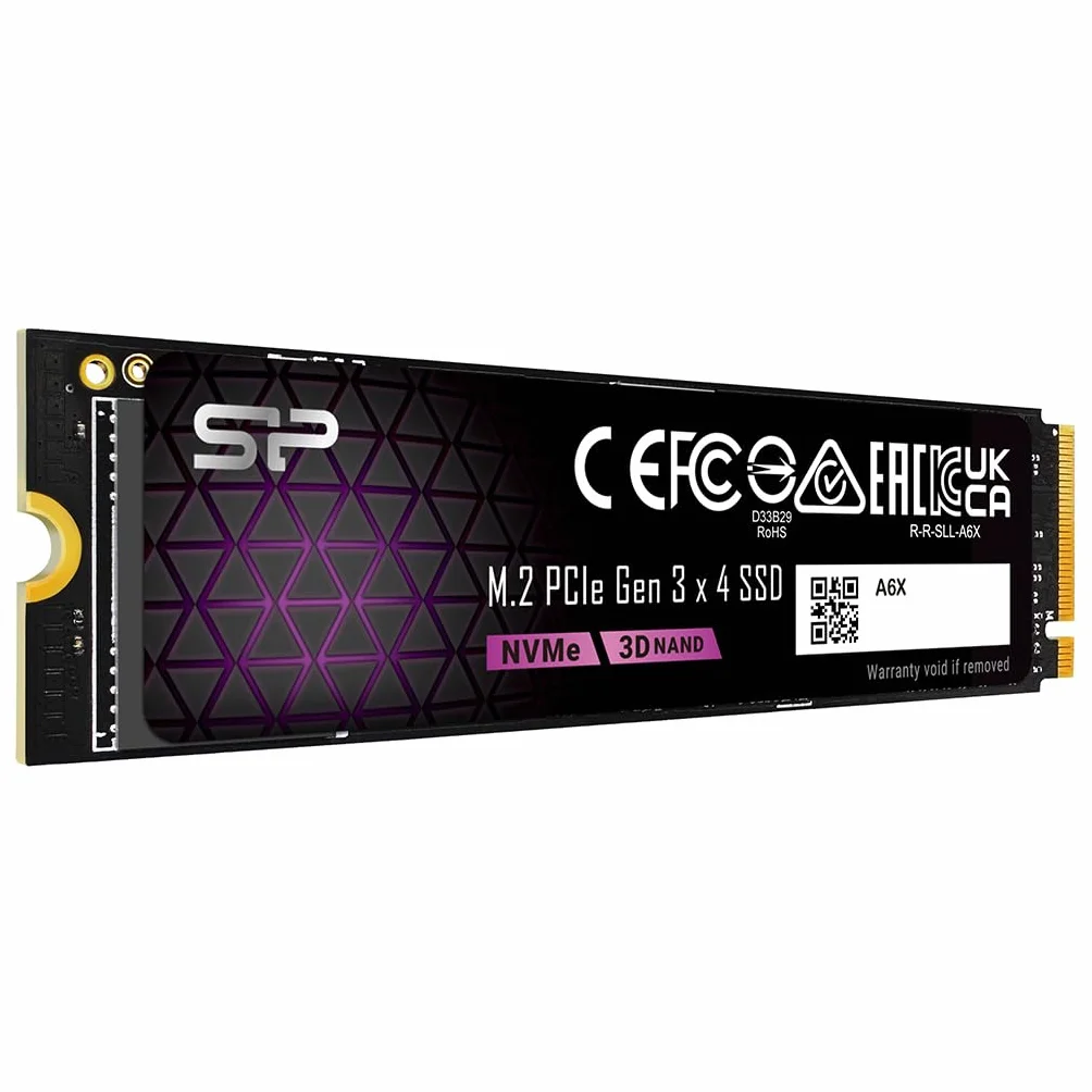 Silicon Power 1 TB NVMe M.2 PCIe Gen3x4 2280 SSD (SP001TBP34A60M28AY)
