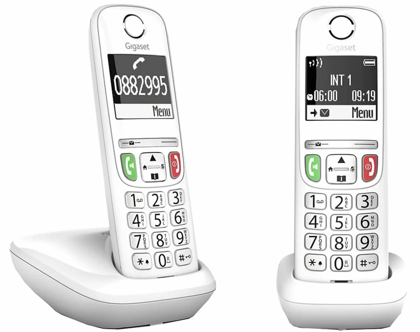 Gigaset A270 Duo Pack 2 telefony bezprzewodowe zestaw głośnomówiący duży podświetlany ekran kalendarza