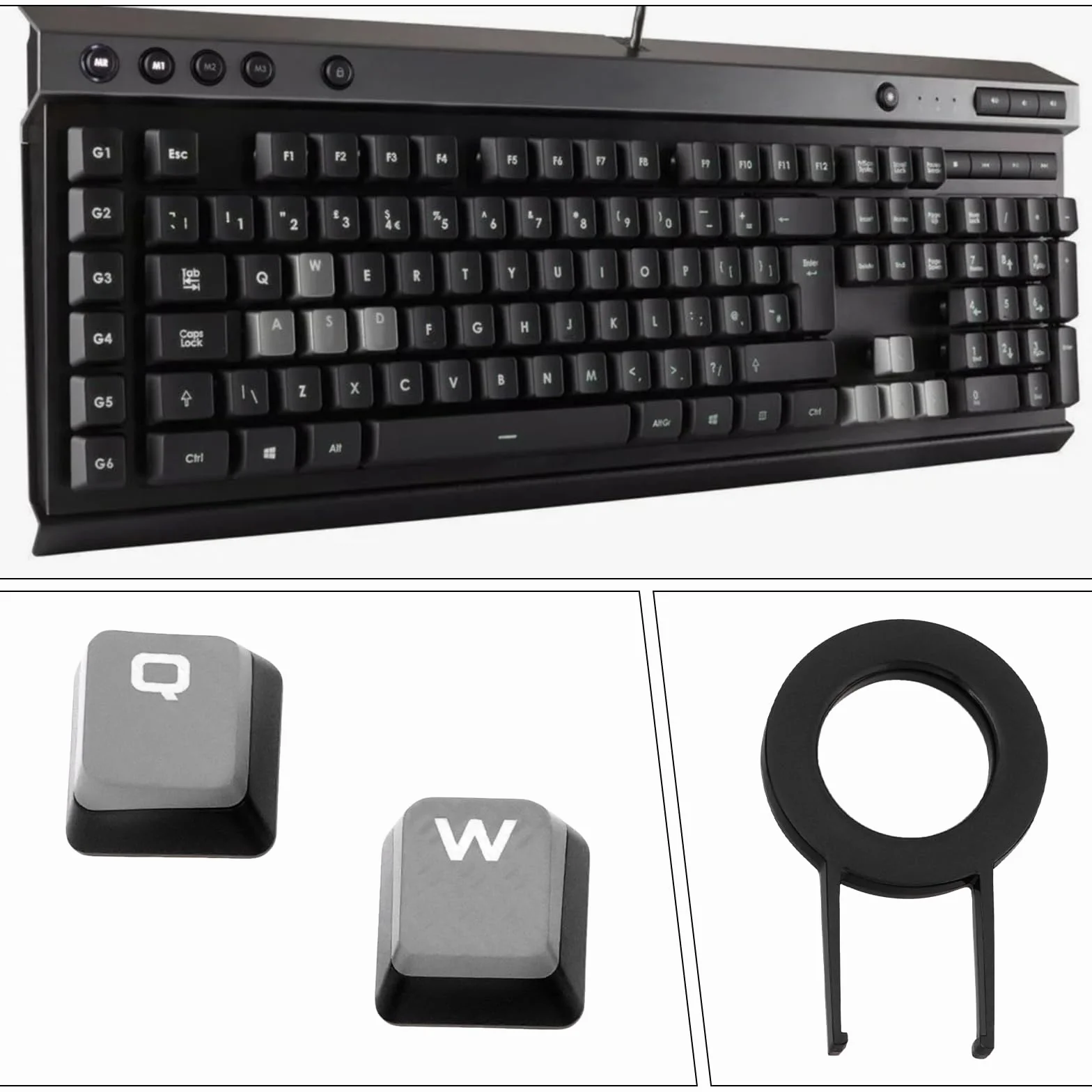 EMSea 10 klawiszy z uchwytem do przełączników kompatybilne z Corsair K70 K95 K65 K70 MK.2 K90 K100 RGB i innymi klawiszami mechanicznymi MX Switch