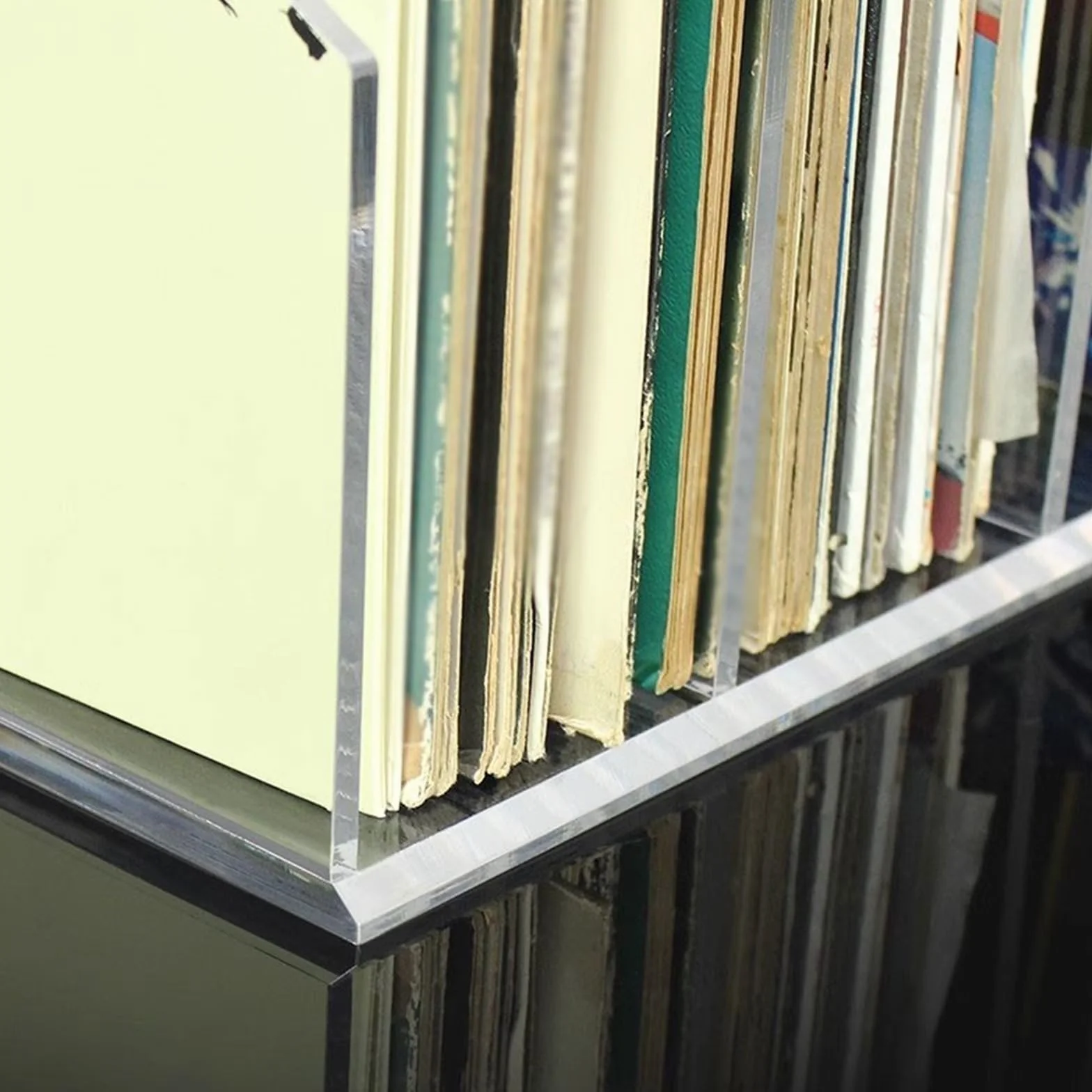 przechowywanie płyt Trójpoziomowa akrylowa półka ekspozycyjna na płyty winylowe, regał do przechowywania albumów i książek stojak na płyty CD