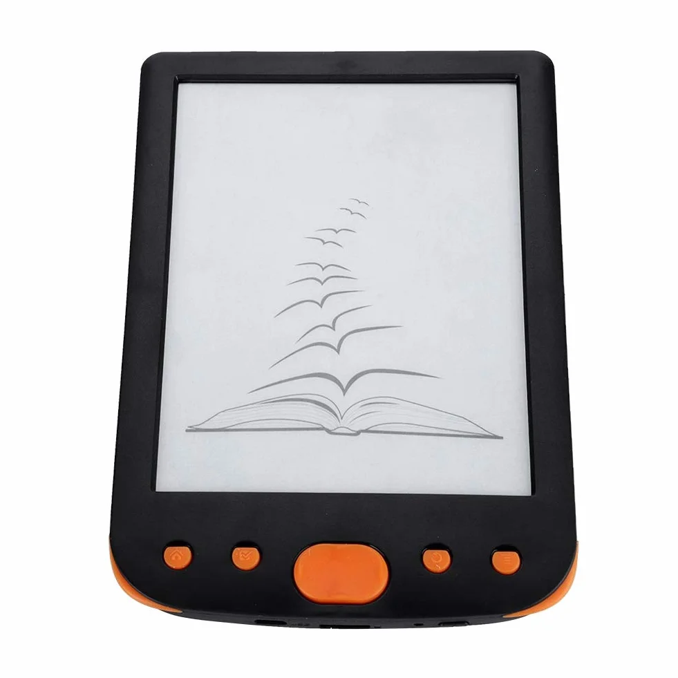 Czytnik e-booków, BK-6025L ​​E-ink Ink Ochrona ekranu przed zachlapaniem Książka cyfrowa do czytania(Pomarańczowy)