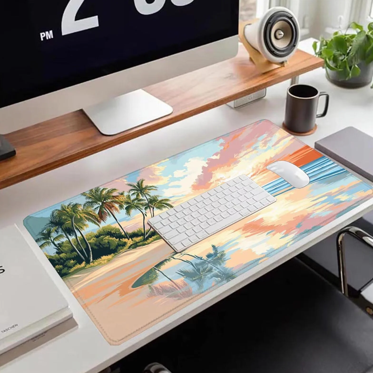Gamingowa podkładka pod mysz 1200 x 600 x 3 mm, XXL, wodoszczelna, odporna na ścieranie, z przyszytymi krawędziami, podkładka na biurko, poprawia prędkość i precyzję, pod laptopa, komputer, wzór