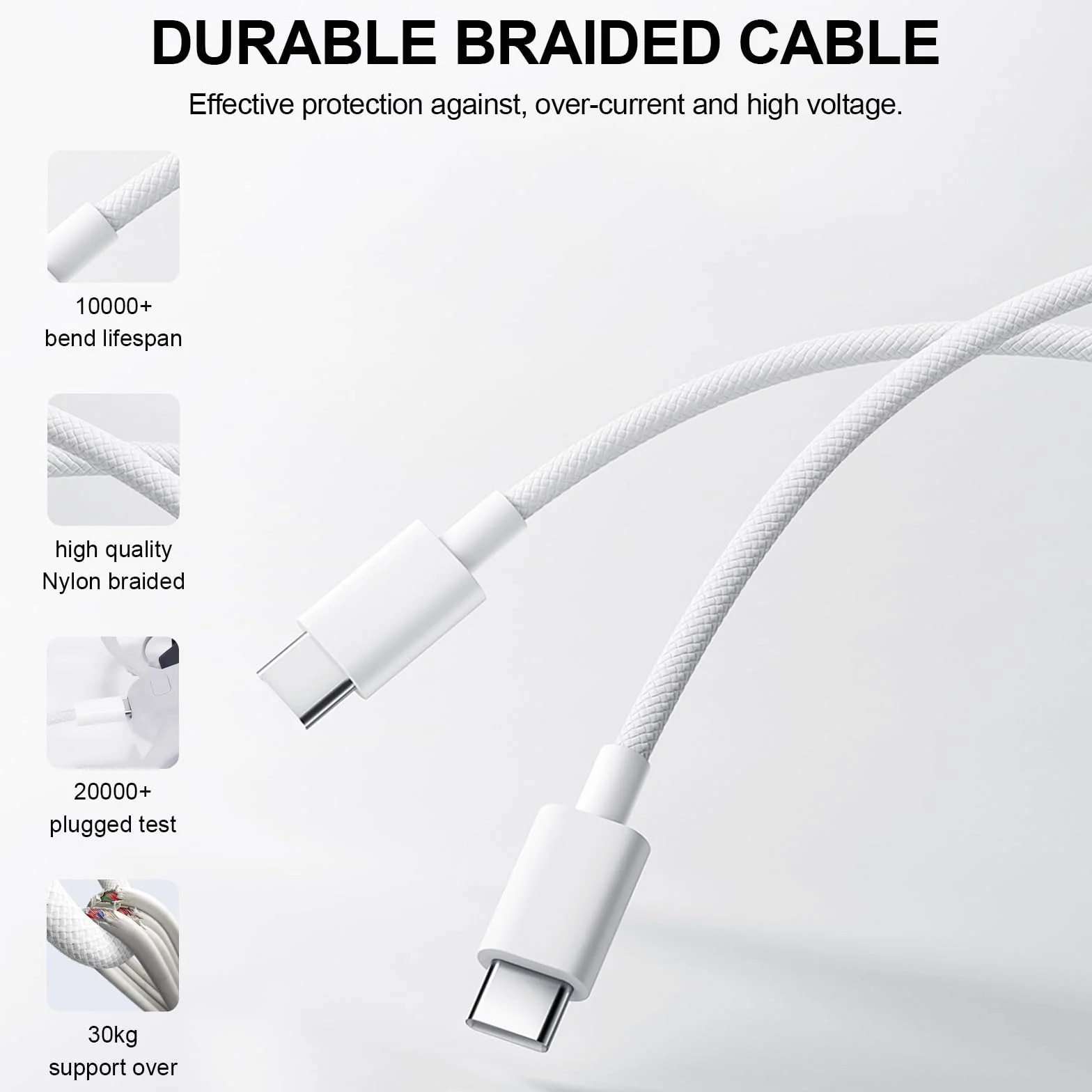 FPVtosky Ładowarka USB-C 65 W, zasilacz sieciowy z szybkim ładowaniem, technologia GaN, kompatybilna z DJI Mini 5 Pro/4 Pro / 3 / NEO / 4K / Air 3S/Avata 2, OM Pocket 3, kontroler, z kablem C do C