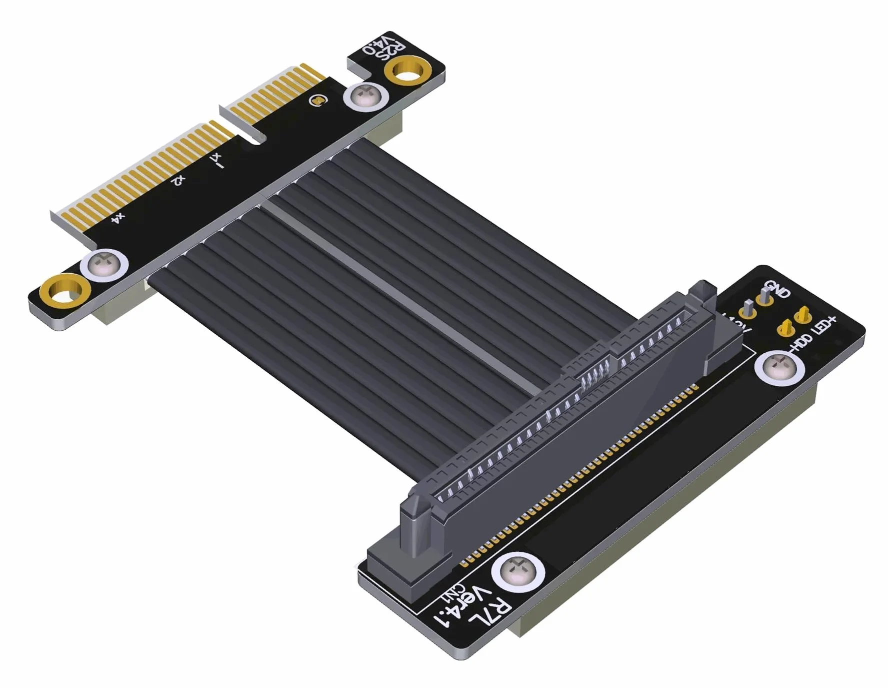 PCIe 4.0 X4 do U.2 dla SSD NVMe U.2 Riser PCI Express 4.0 X4 do U.2 (SFF-8639) (5 cm, R27SL 4.0)