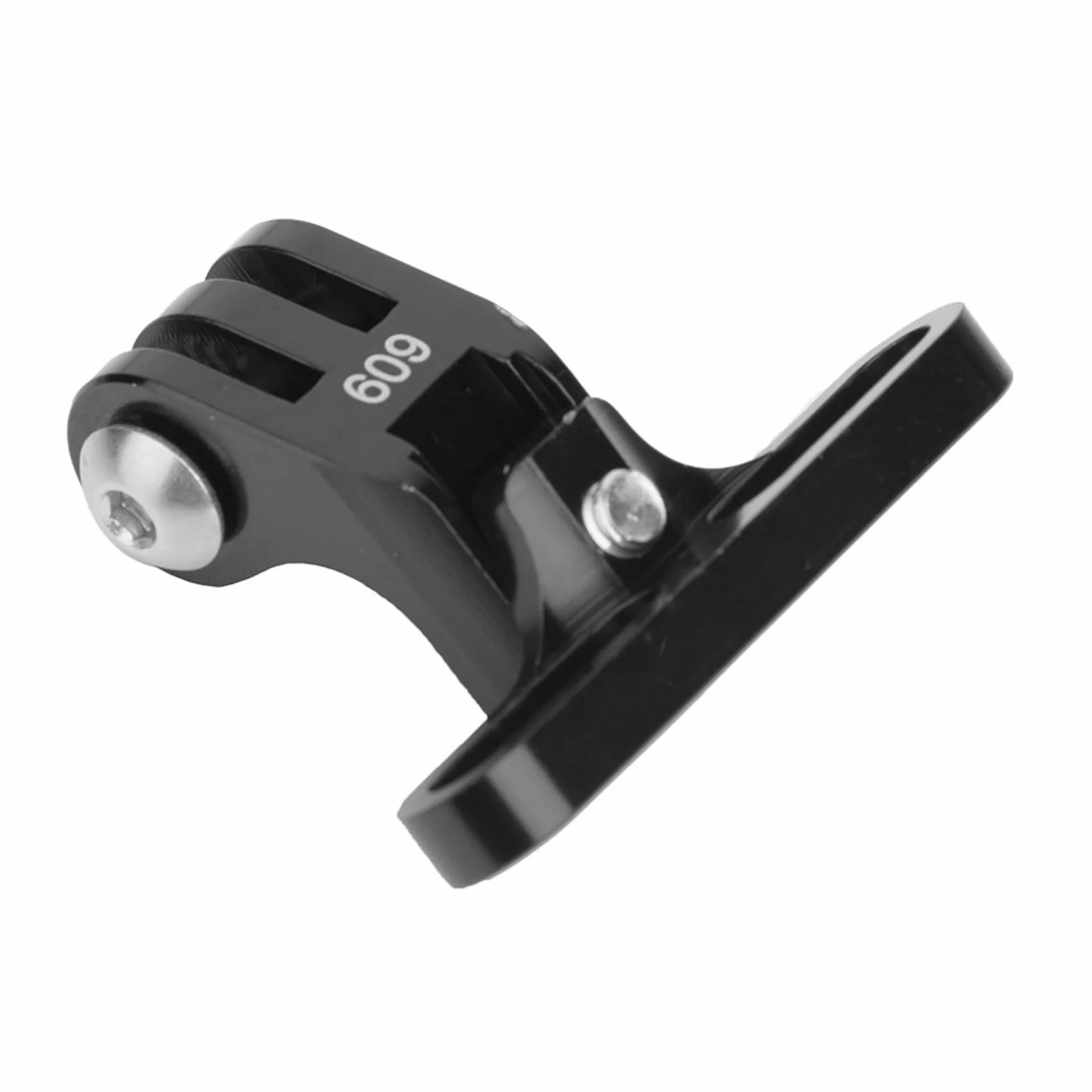 Uchwyt na kamerę rowerową, stop aluminium, adapter trzpienia do kamer GoPro i innych, odporny na rdzę, czarny