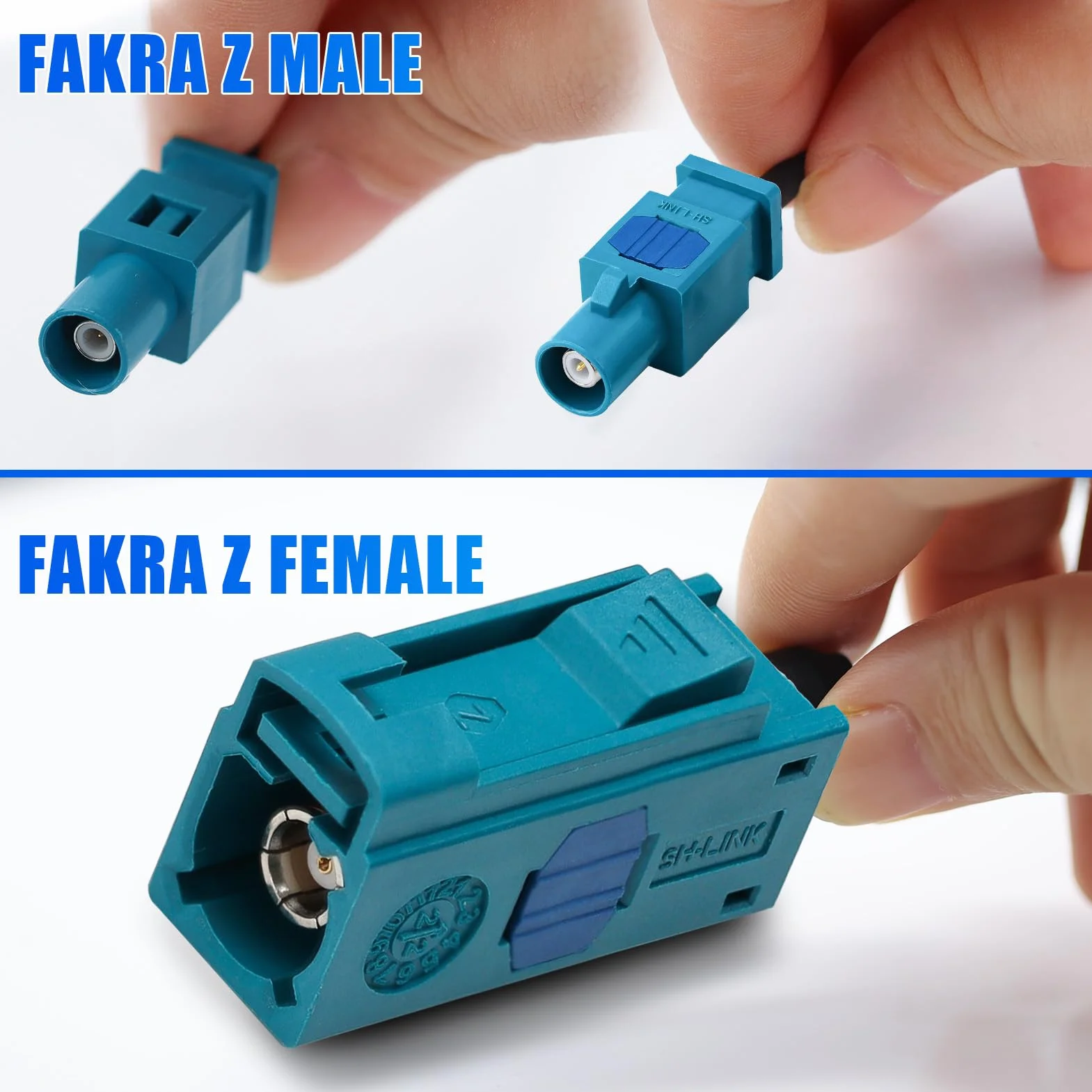 TUOLNK RG174 Fakra Z Kabel Fakra Z Weiblich zu Weiblich RF Koaxialkabel für Auto GPS Navigation GPS Antenne Verlängerungskabel DAB Digital FM AM Radio Sirius XM Satelliten Radio 9.8ft(3M)